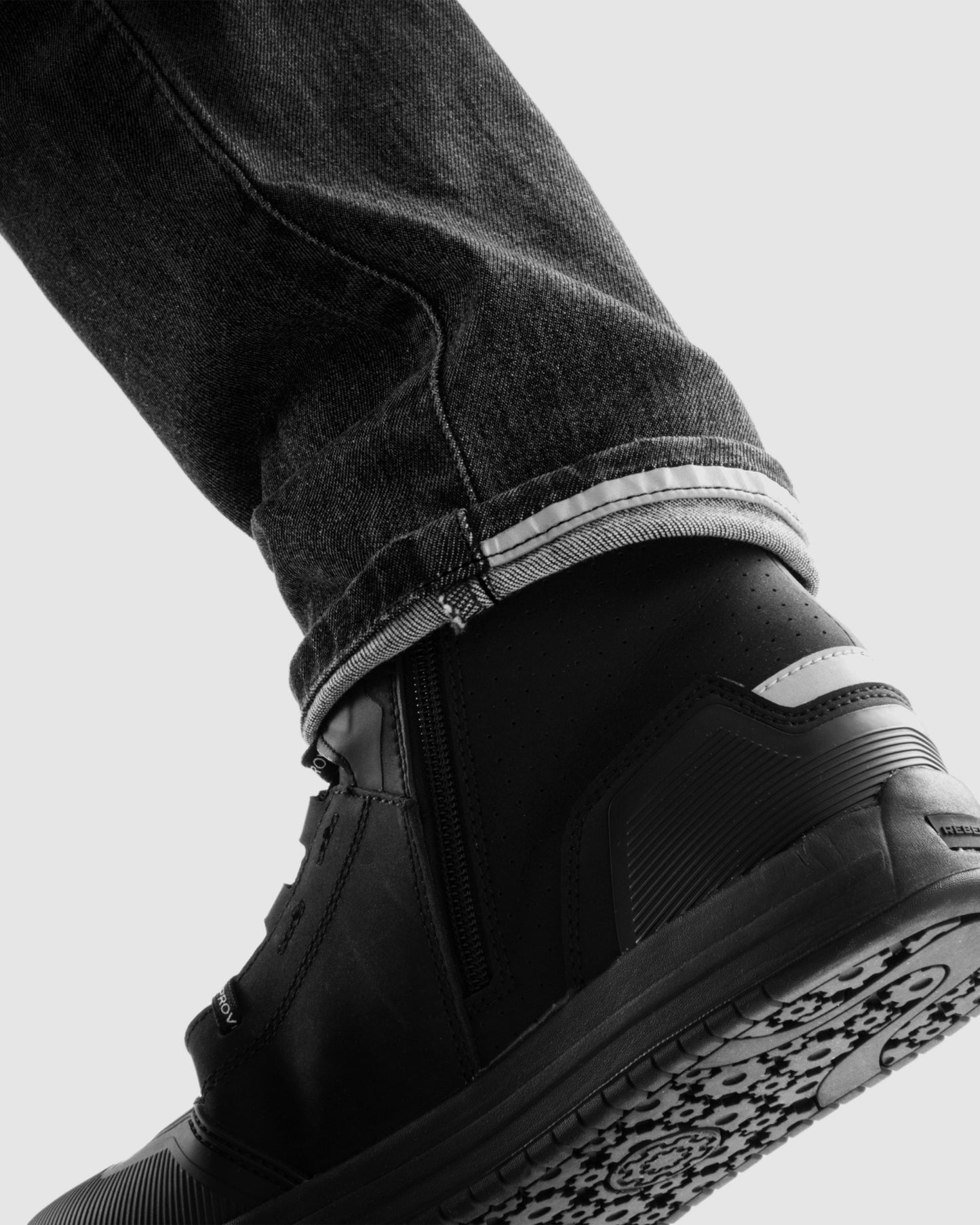 Bronco Motorcycle Jeans Washed Black