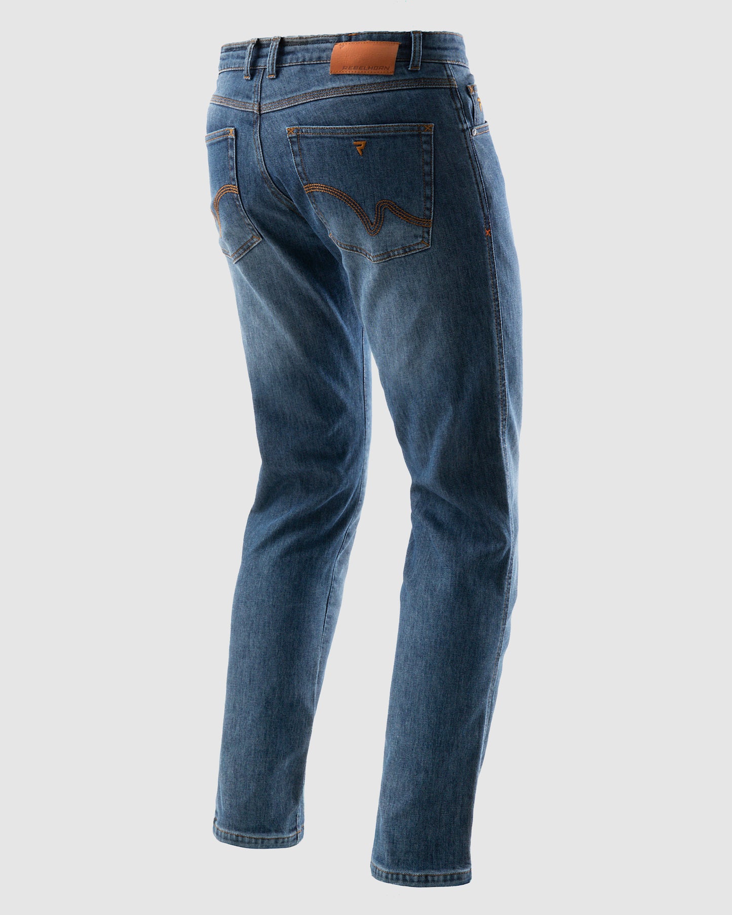 Bronco Motorcycle Jeans Washed Blue