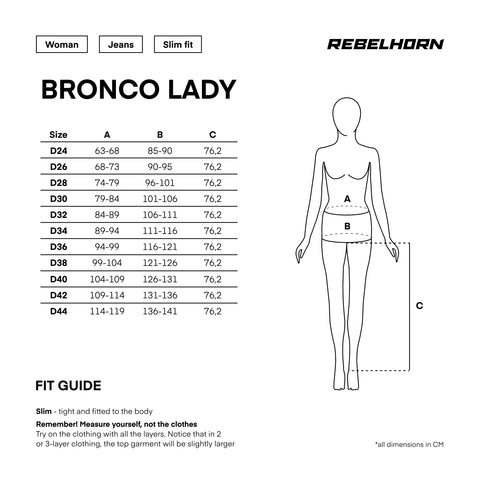 Rebelhorn Bronco Monolayer Washed Black Women's Motorcycle Jeans