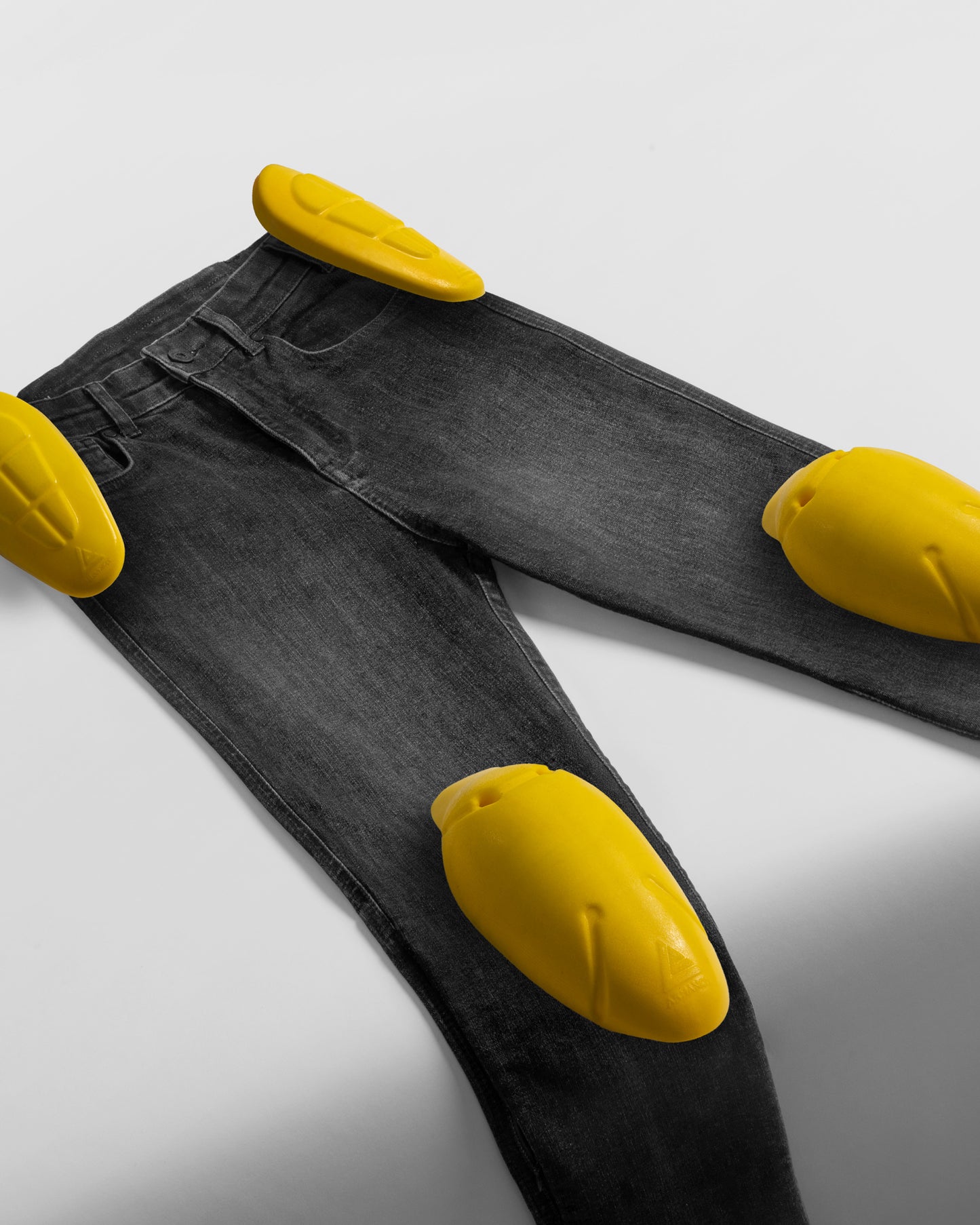 Classic Mono Motorcycle Jeans Washed Black