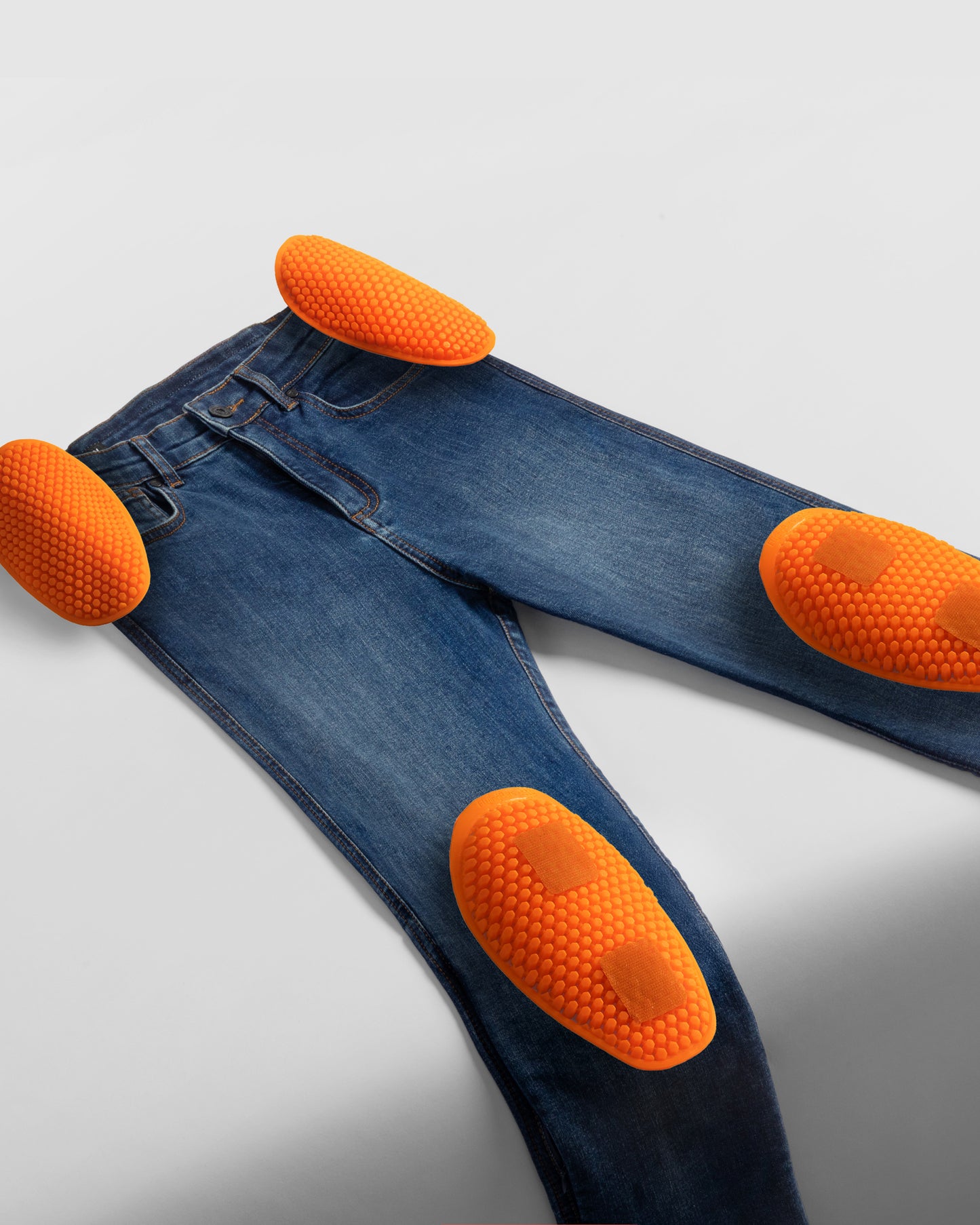 Classic Mono Women’s Motorcycle Jeans Washed Blue