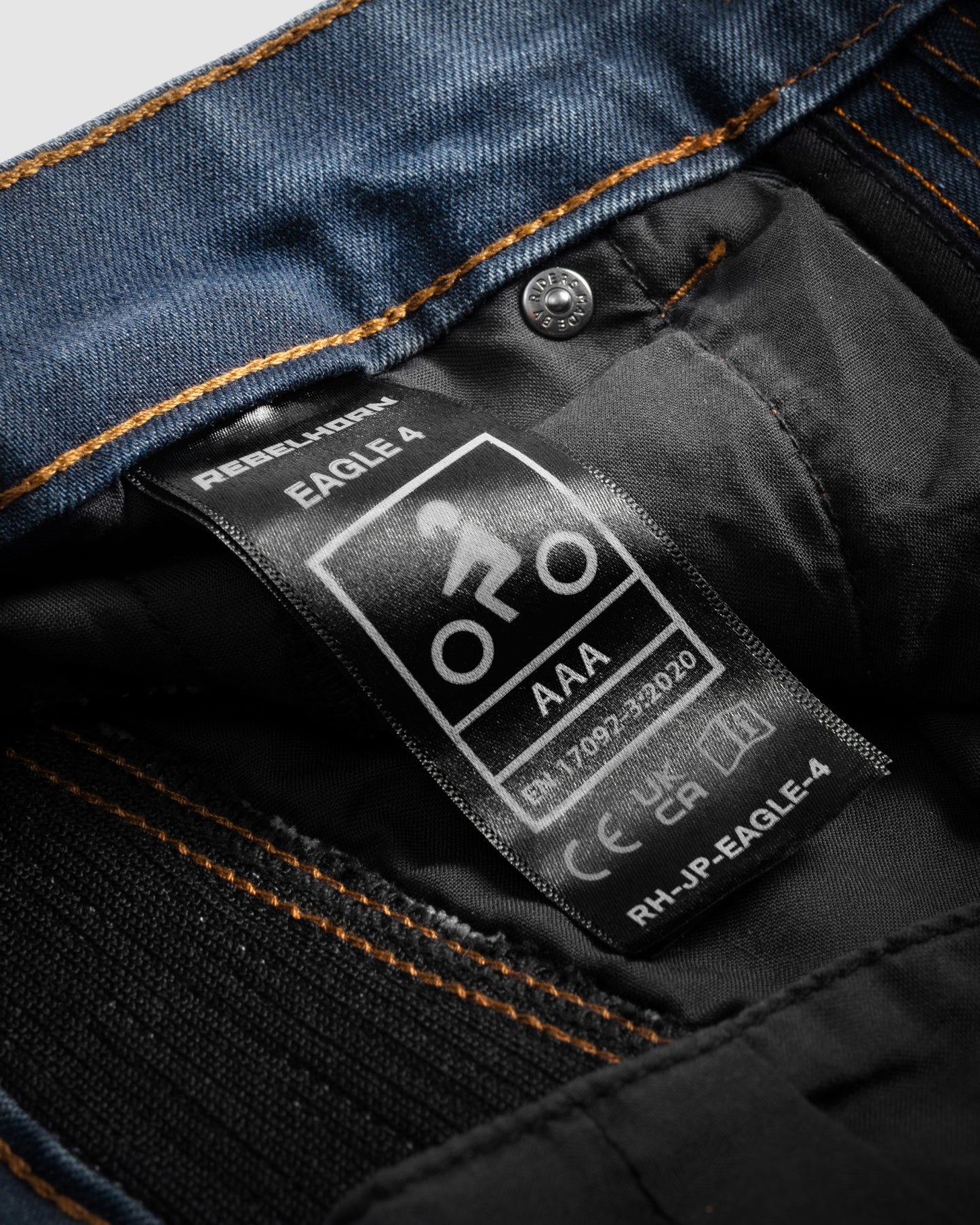 Eagle 4 Motorcycle Jeans Regular Washed Blue