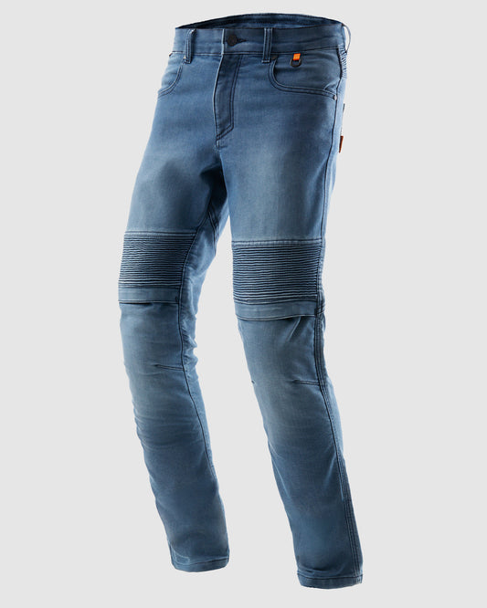 Revolt Motorcycle Jeans Washed Blue