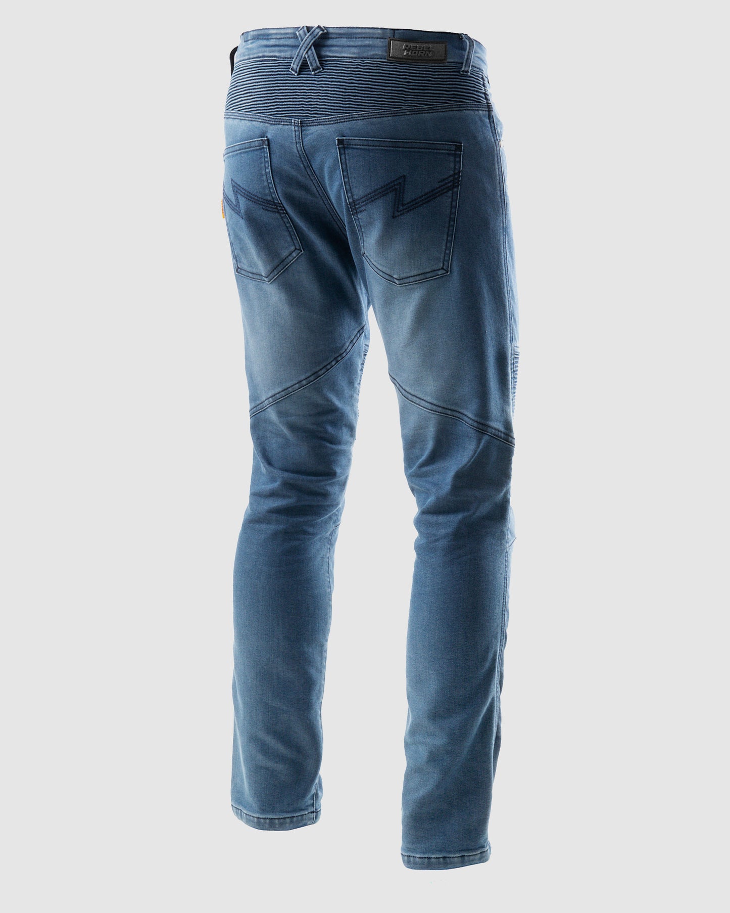 Revolt Motorcycle Jeans Washed Blue
