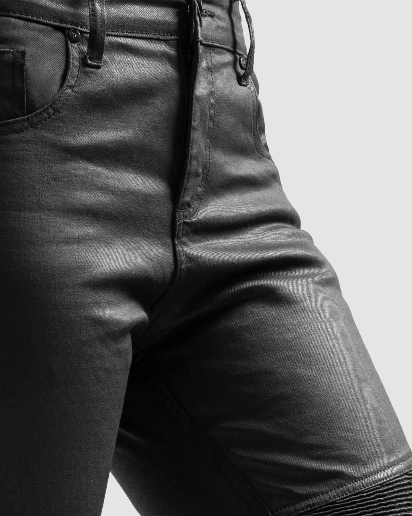 Roxy Motorcycle Jeans Women's Slim Black Waxed