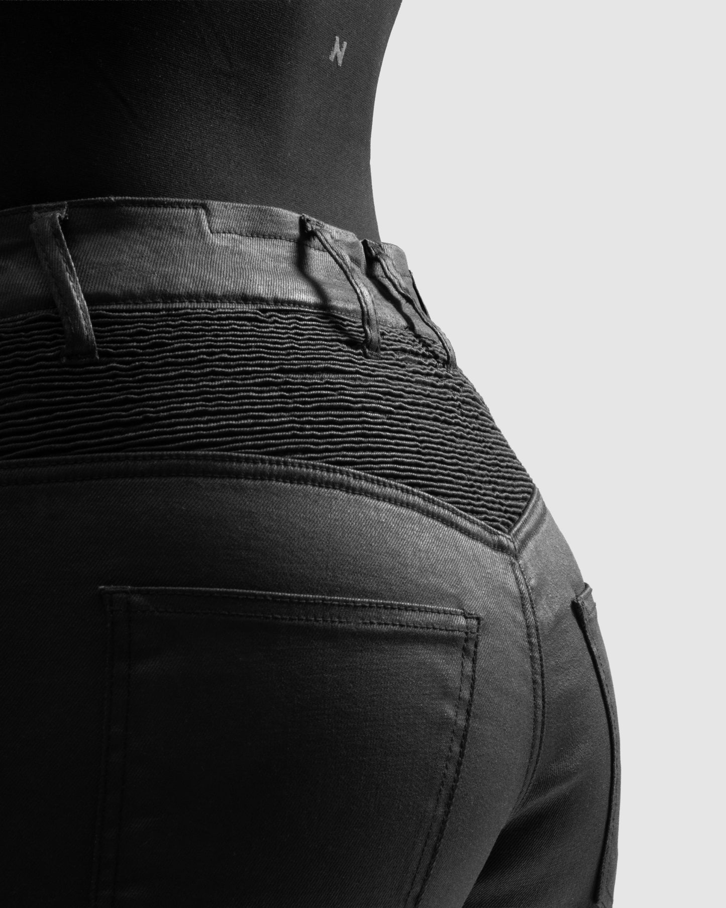 Roxy Motorcycle Jeans Women's Slim Black Waxed