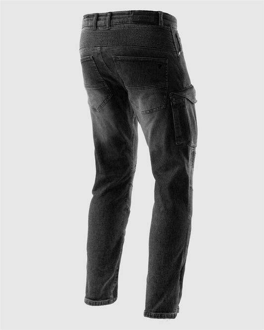 Vandal Motorcycle Jeans Monolayer Washed Black