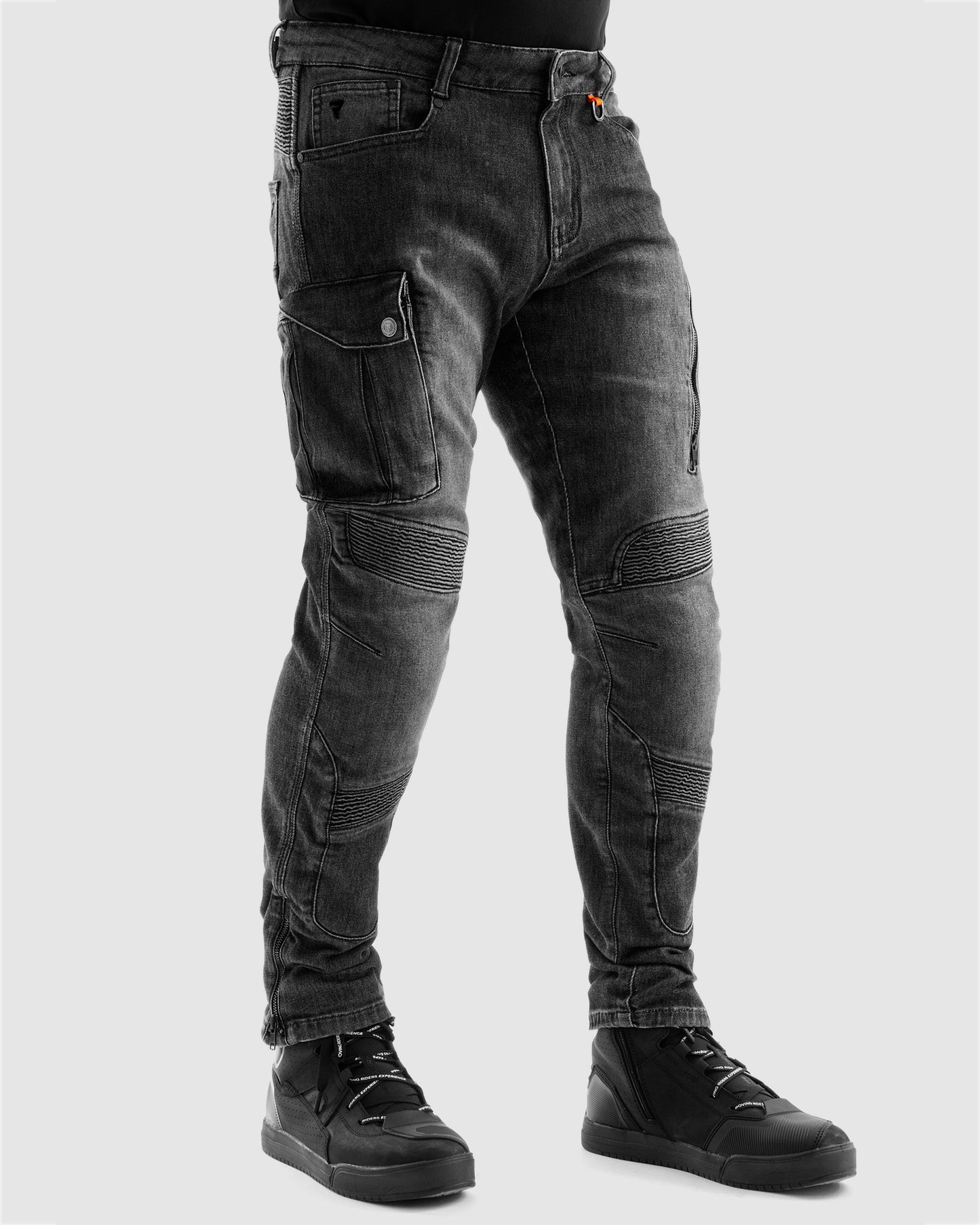 Vandal Motorcycle Jeans Monolayer Washed Black