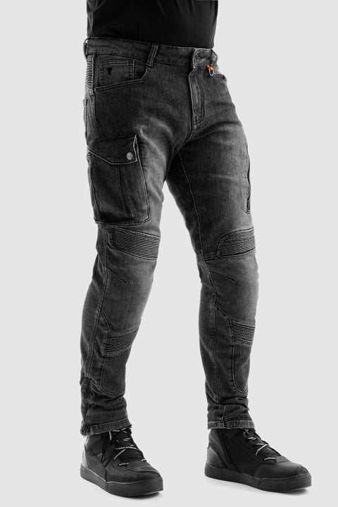 Rebelhorn Vandal Monolayer Washed Black Motorcycle Jeans