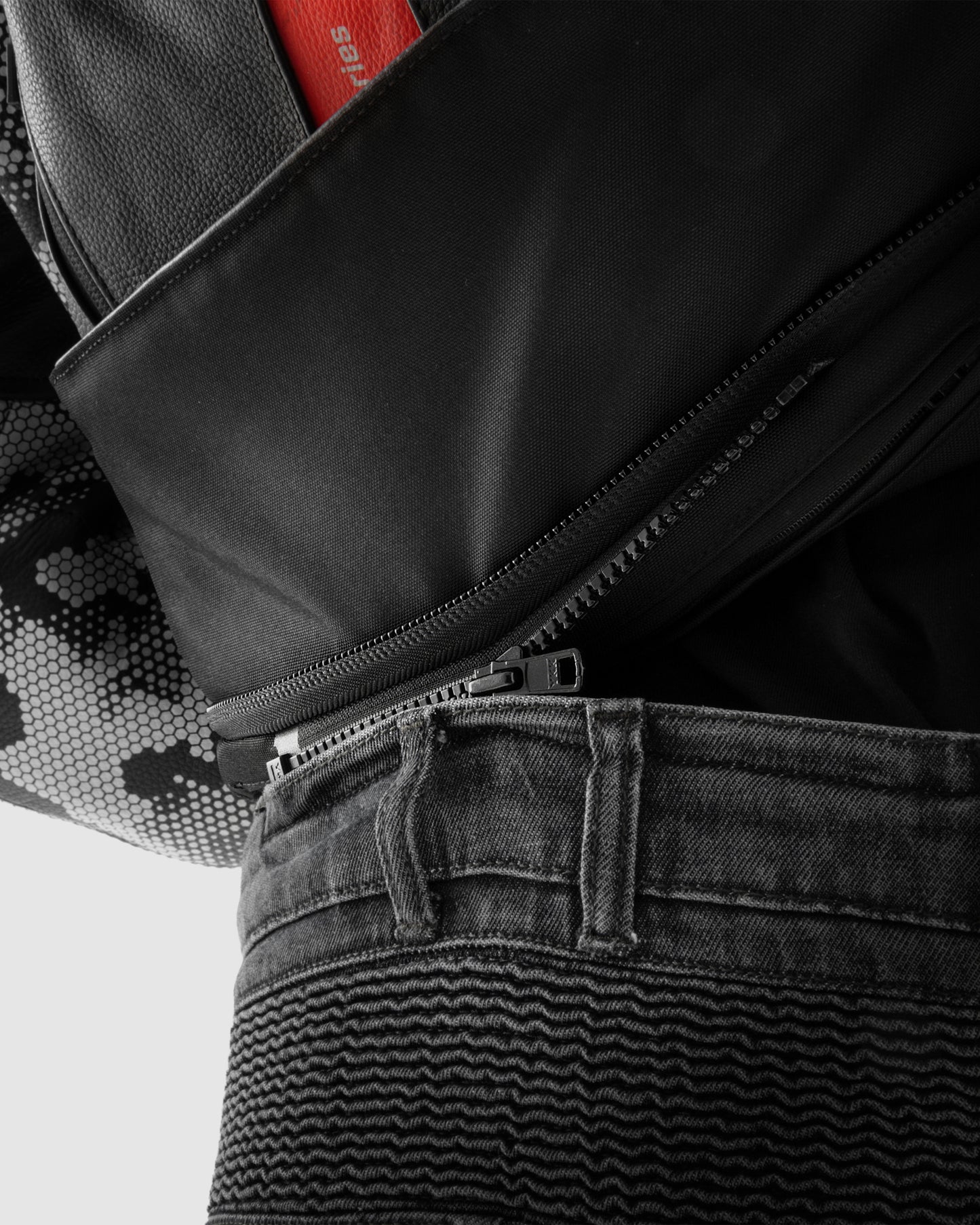 Vandal Motorcycle Jeans Monolayer Washed Black
