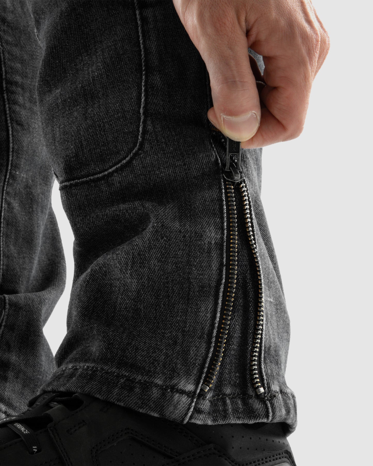 Vandal Motorcycle Jeans Monolayer Washed Black