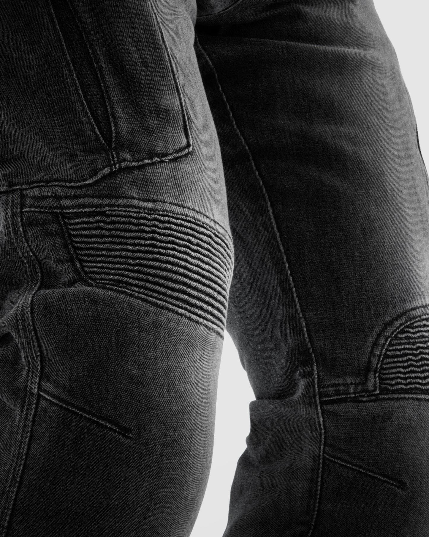 Vandal Motorcycle Jeans Monolayer Washed Black
