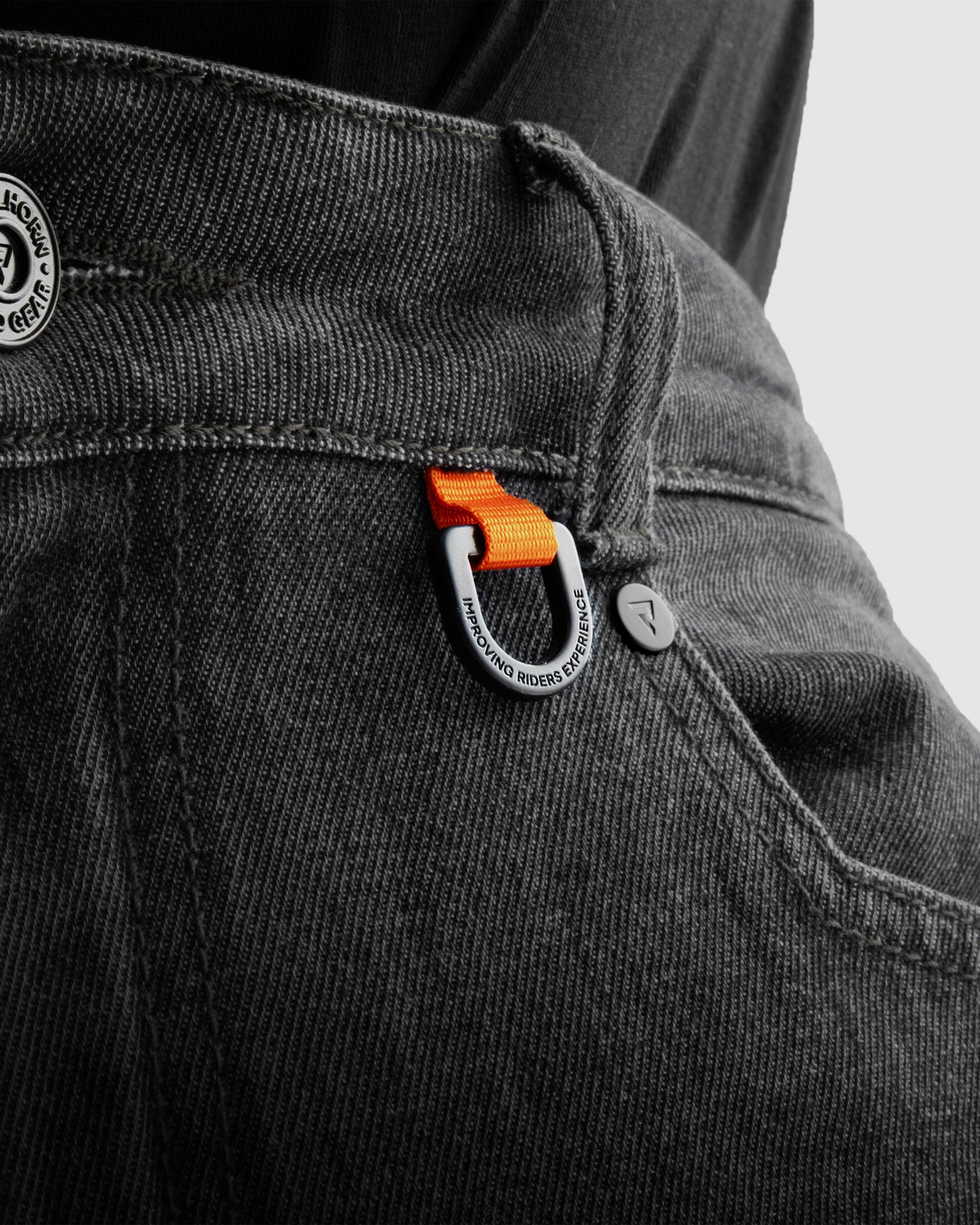 Vandal Motorcycle Jeans Monolayer Washed Black