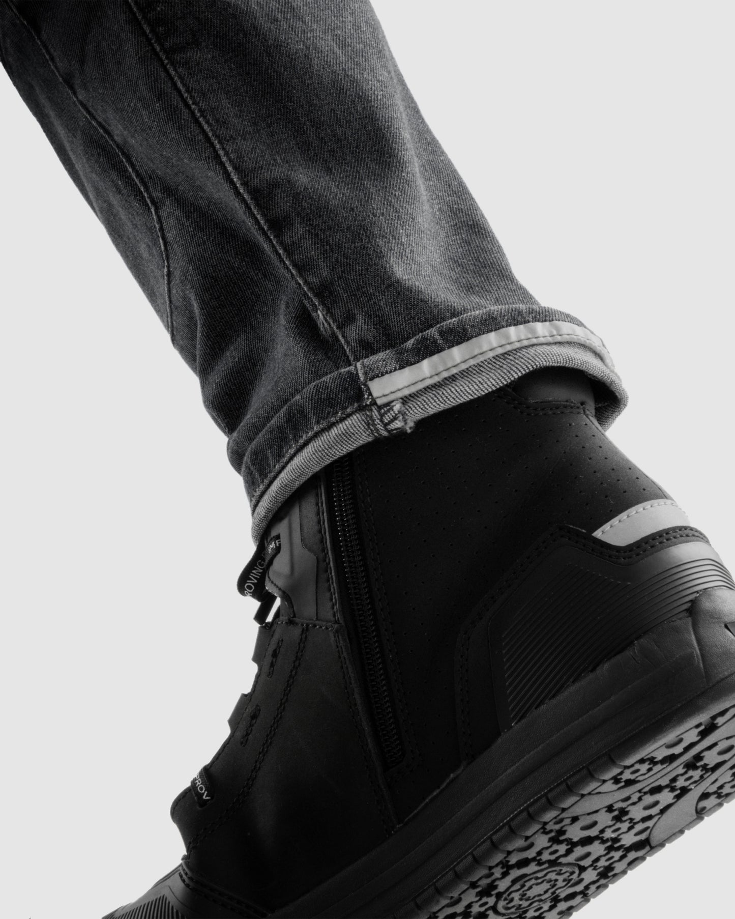 Vandal Motorcycle Jeans Monolayer Washed Black