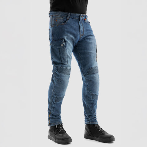 Rebelhorn Vandal Monolayer Washed Blue Motorcycle Jeans