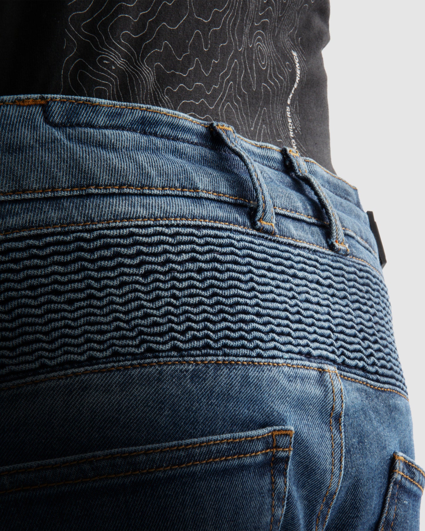 Vandal Motorcycle Jeans Monolayer Washed Blue