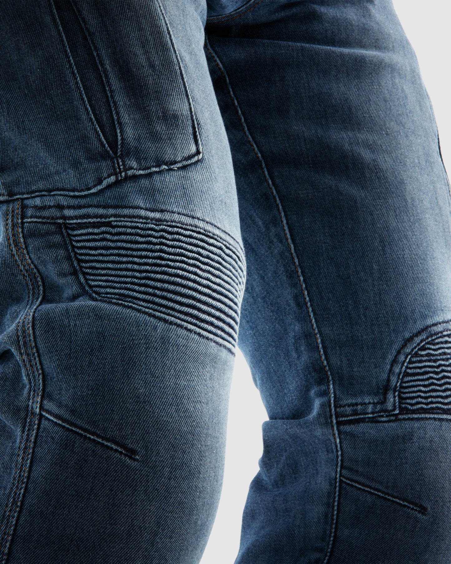 Vandal Motorcycle Jeans Monolayer Washed Blue