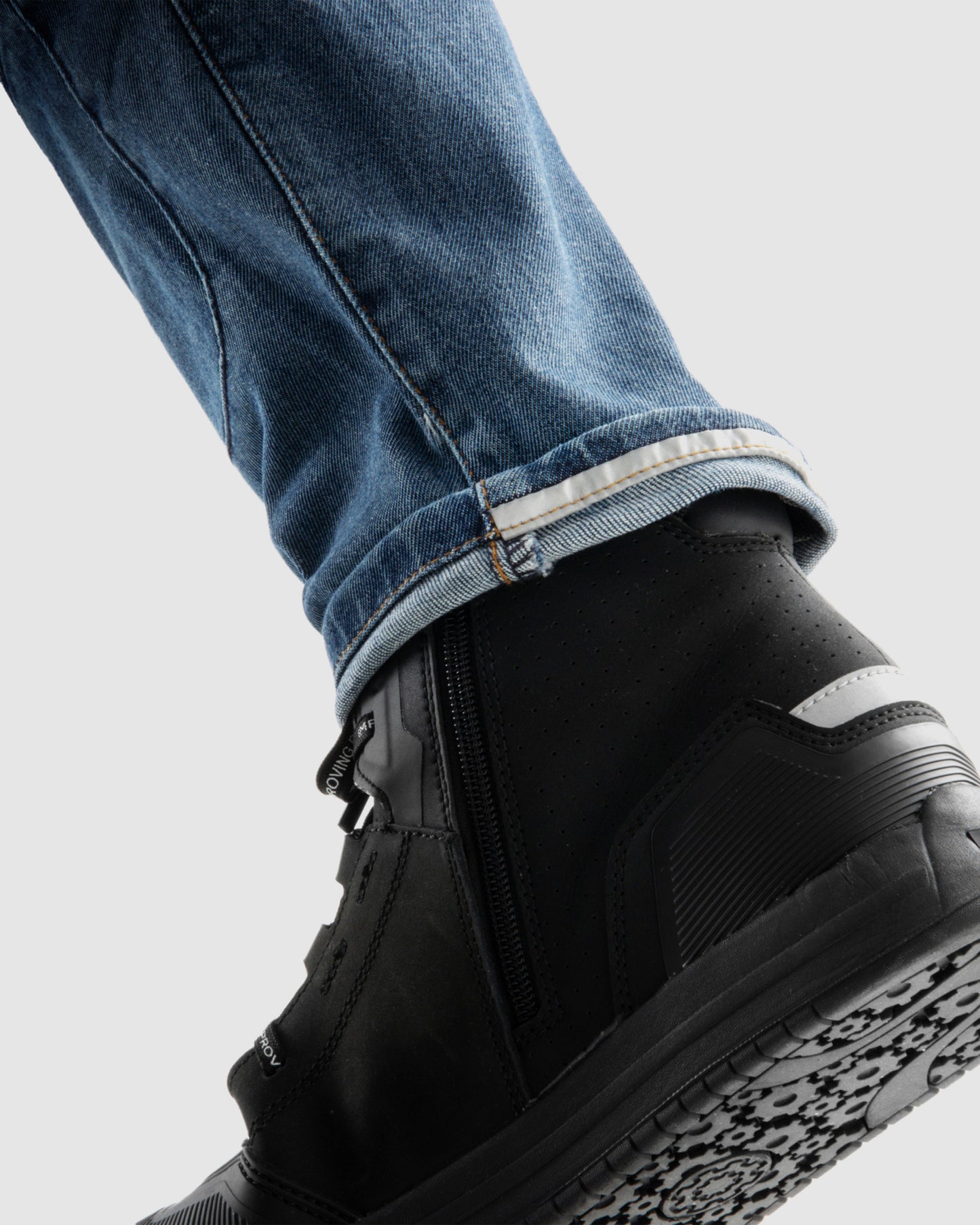 Vandal Motorcycle Jeans Monolayer Washed Blue