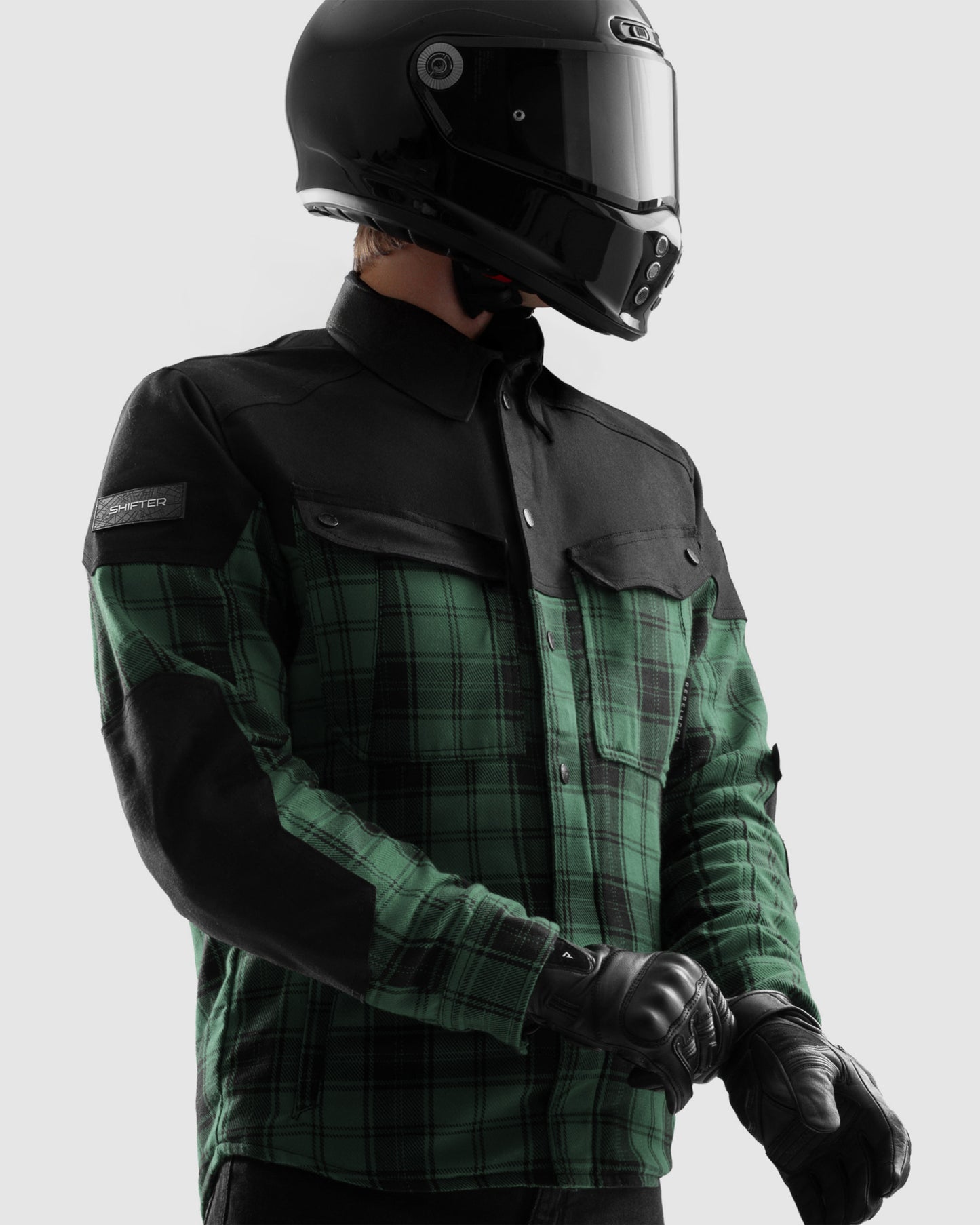 Shifter Motorcycle Shirt Green