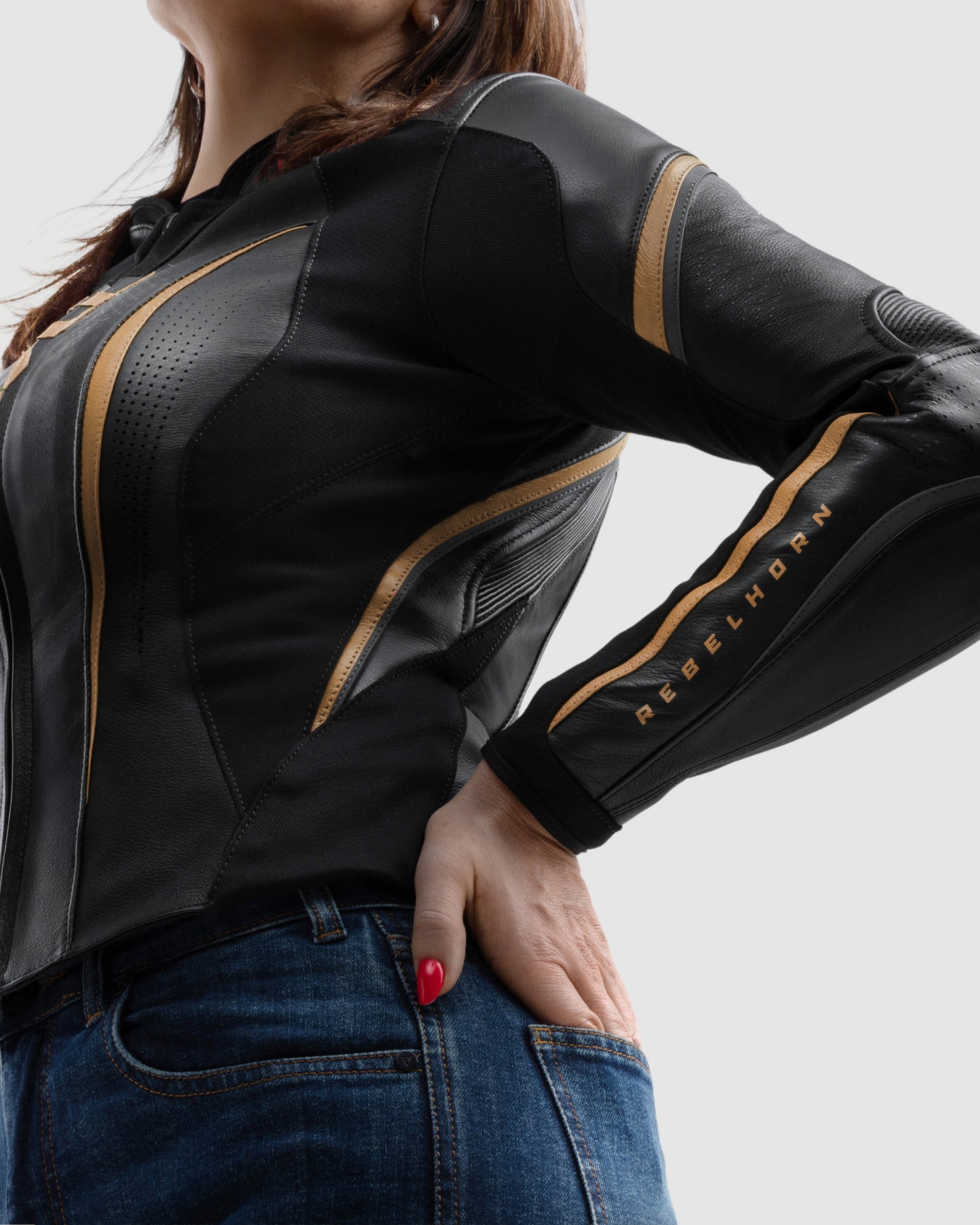 Diva ST Women’s Motorcycle Jacket Gold