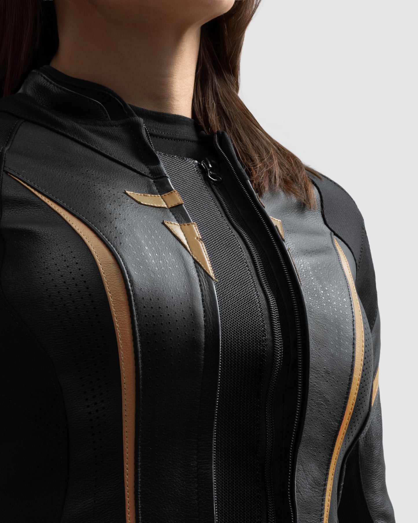 Diva ST Women’s Motorcycle Jacket Gold