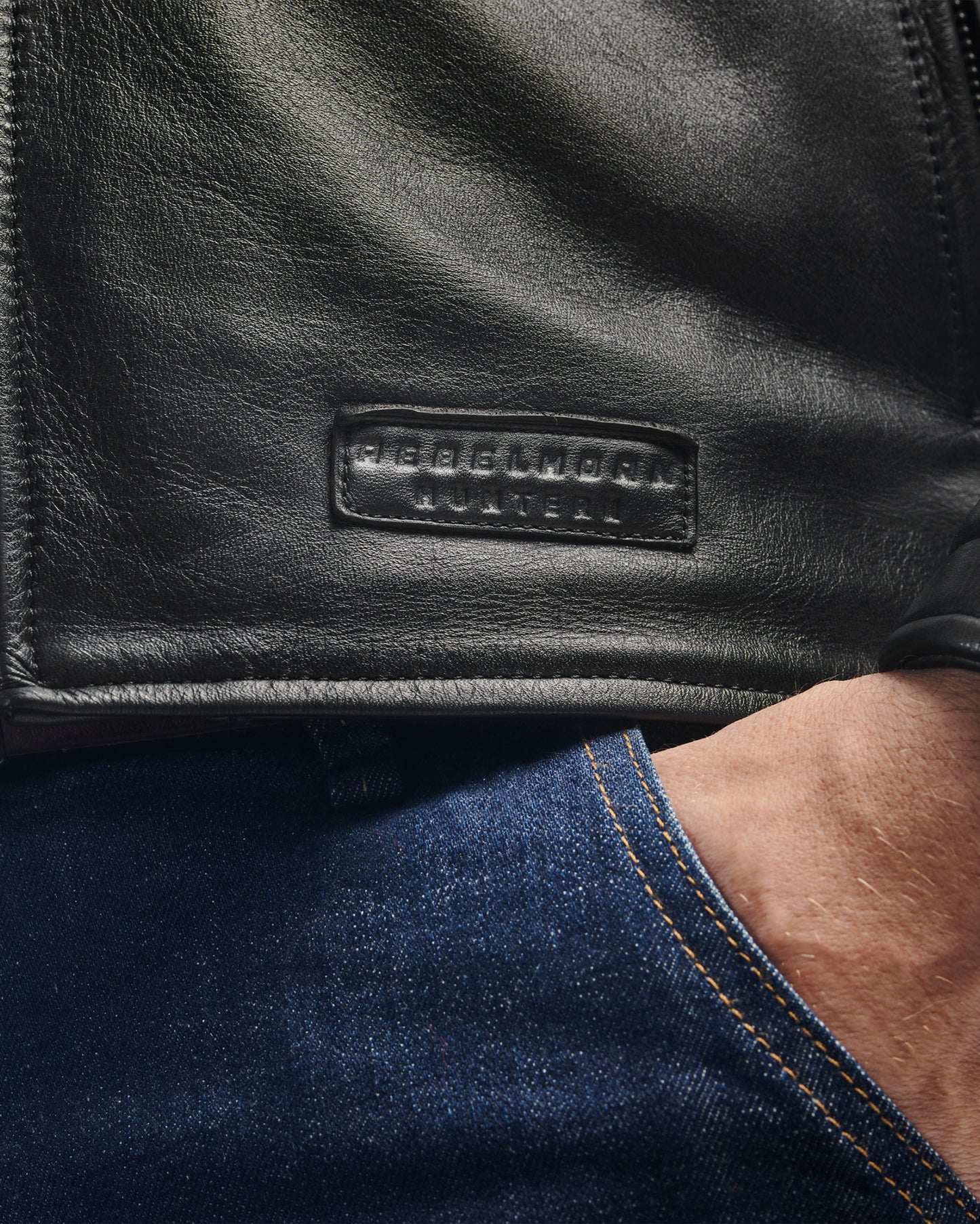 Hunter II Leather Jacket Black