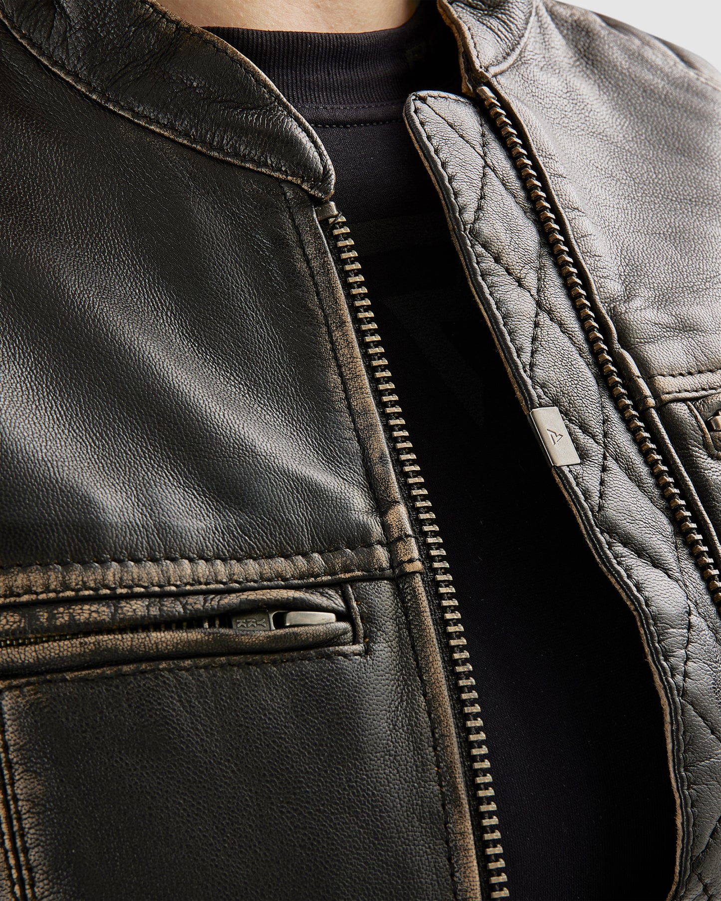 Hunter II Women's Leather Jacket Vintage Brown
