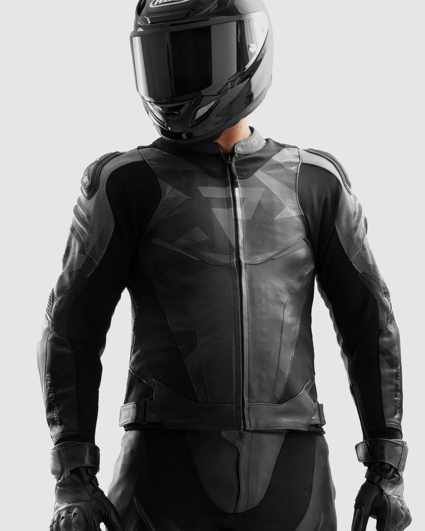 Inferno Leather Motorcycle Jacket Black