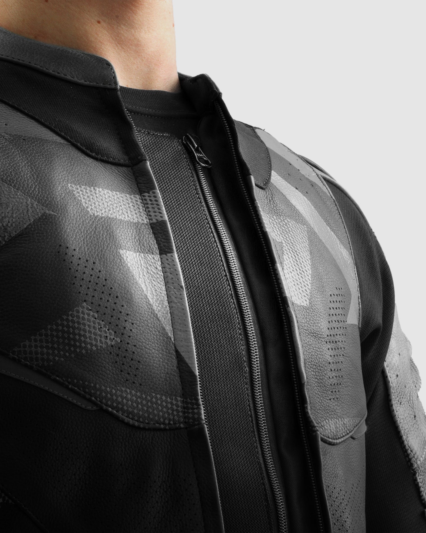 Inferno Leather Motorcycle Jacket Black
