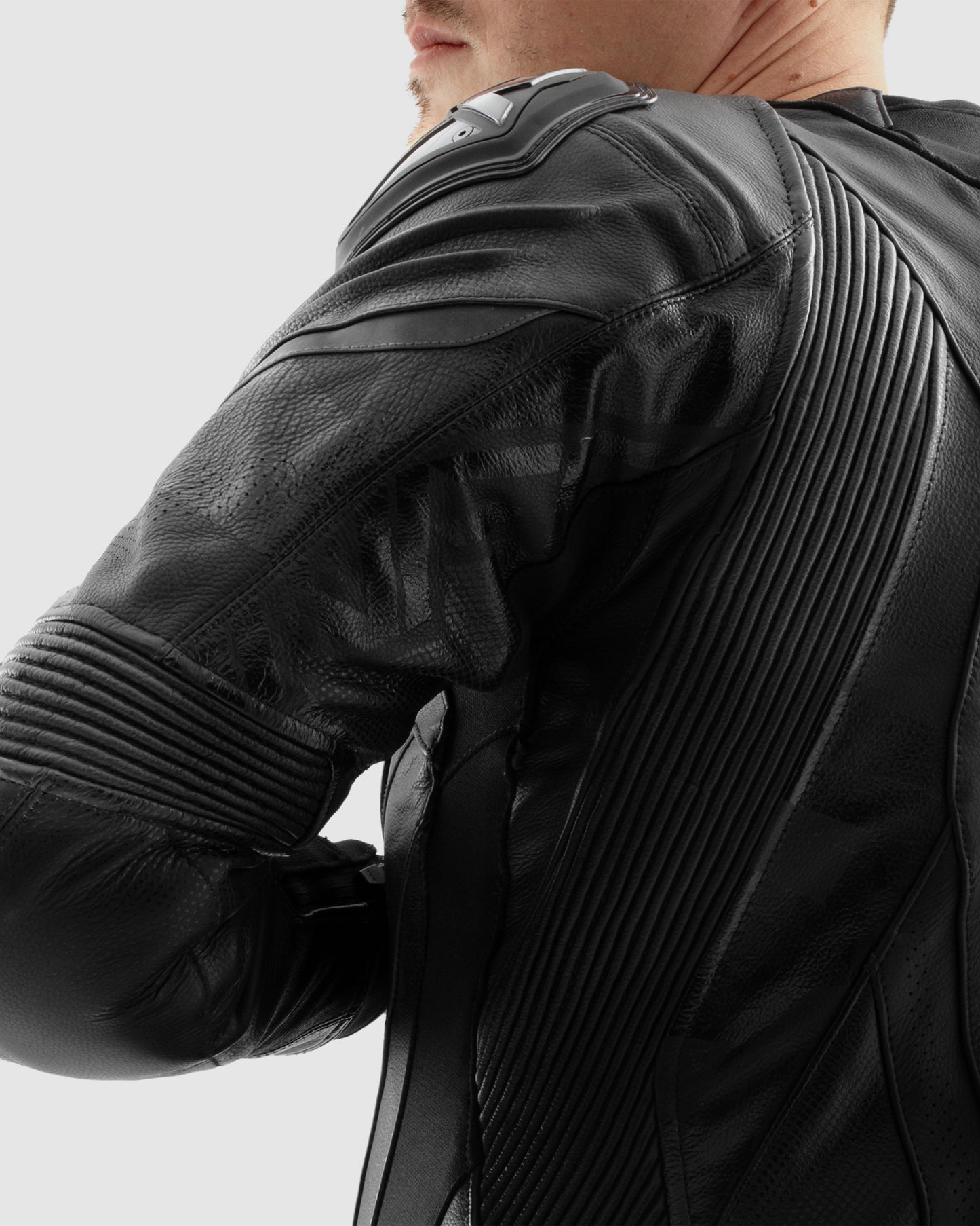 Inferno Leather Motorcycle Jacket Black