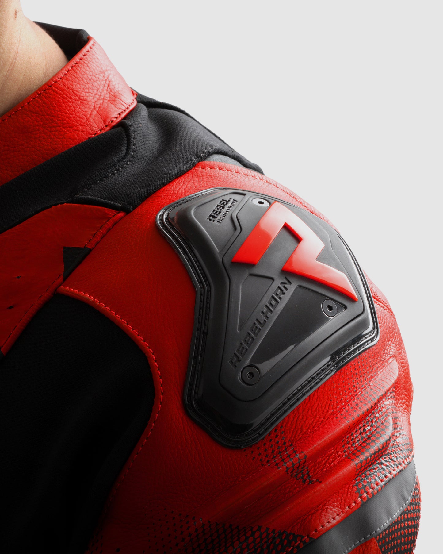 Inferno Leather Motorcycle Jacket Red