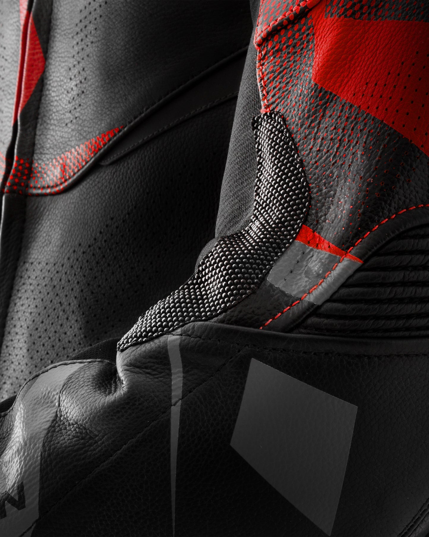 Inferno Leather Motorcycle Jacket Red