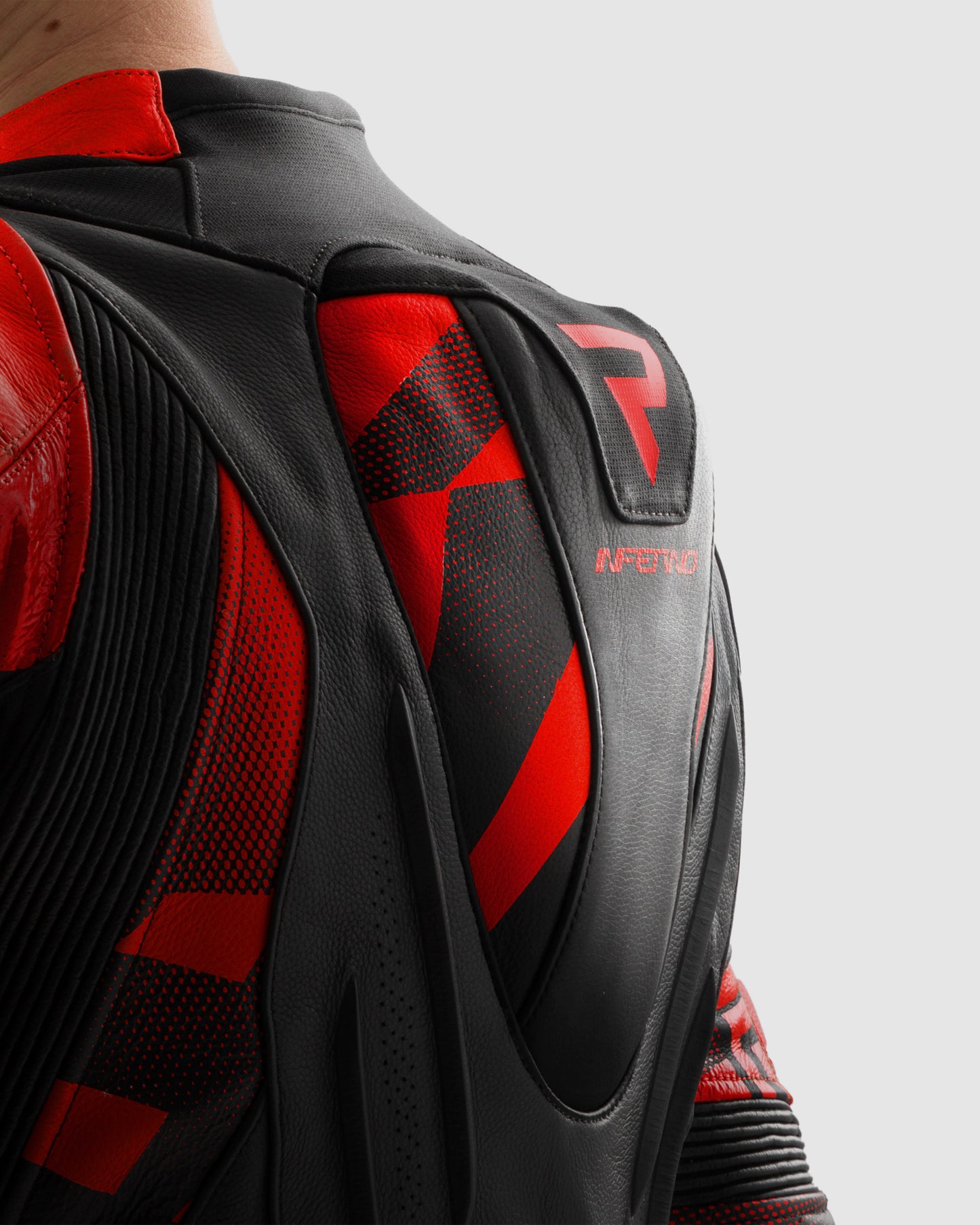 Inferno Leather Motorcycle Jacket Red