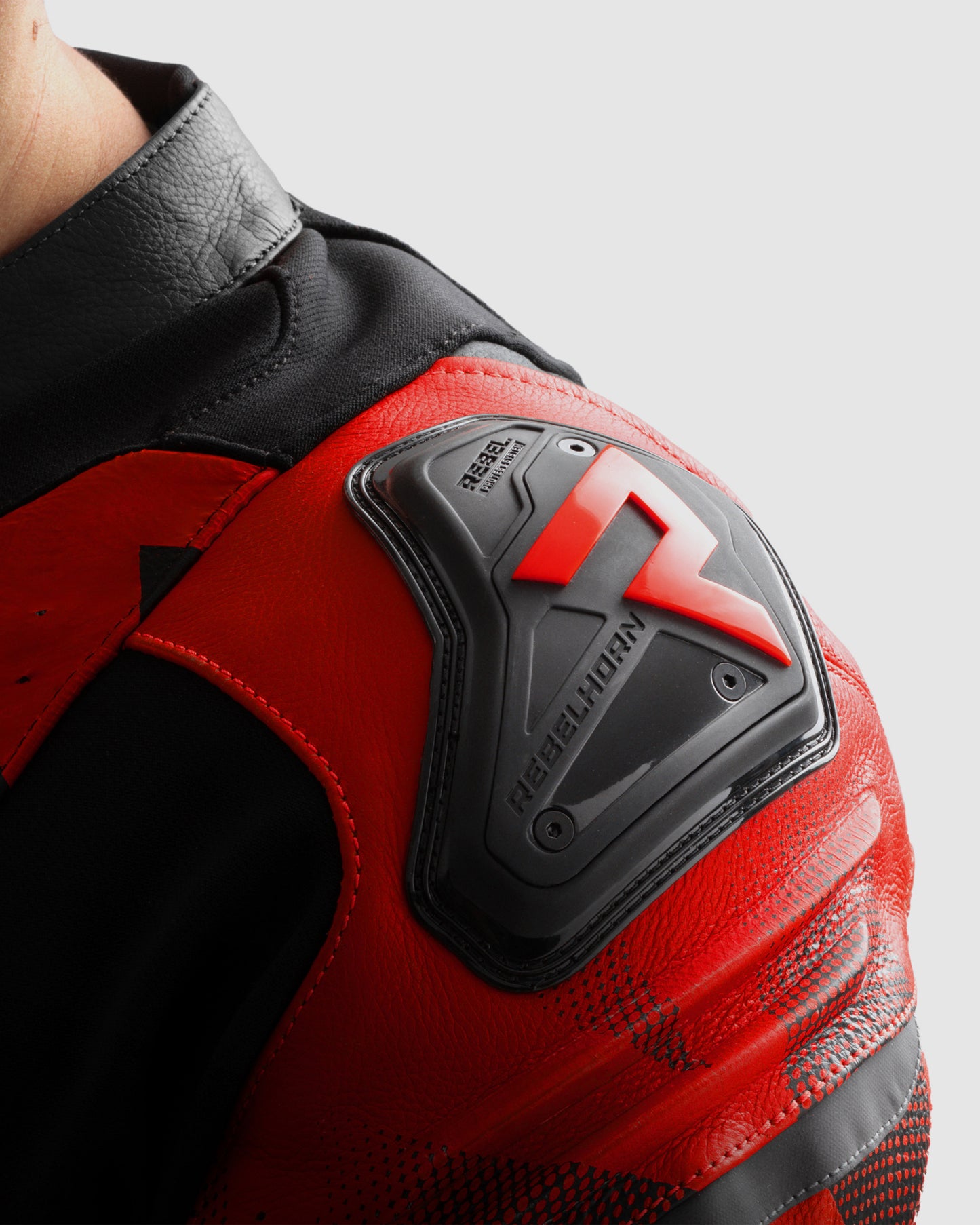 Inferno Leather Motorcycle Jacket Blue Red