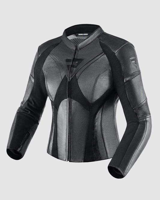Rebel Women's Motorcycle Jacket Black