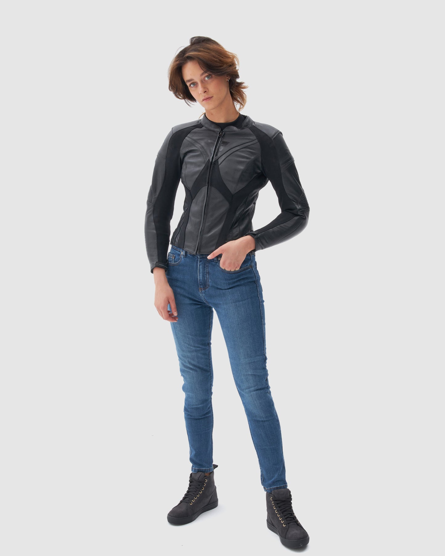Rebel Women's Motorcycle Jacket Black