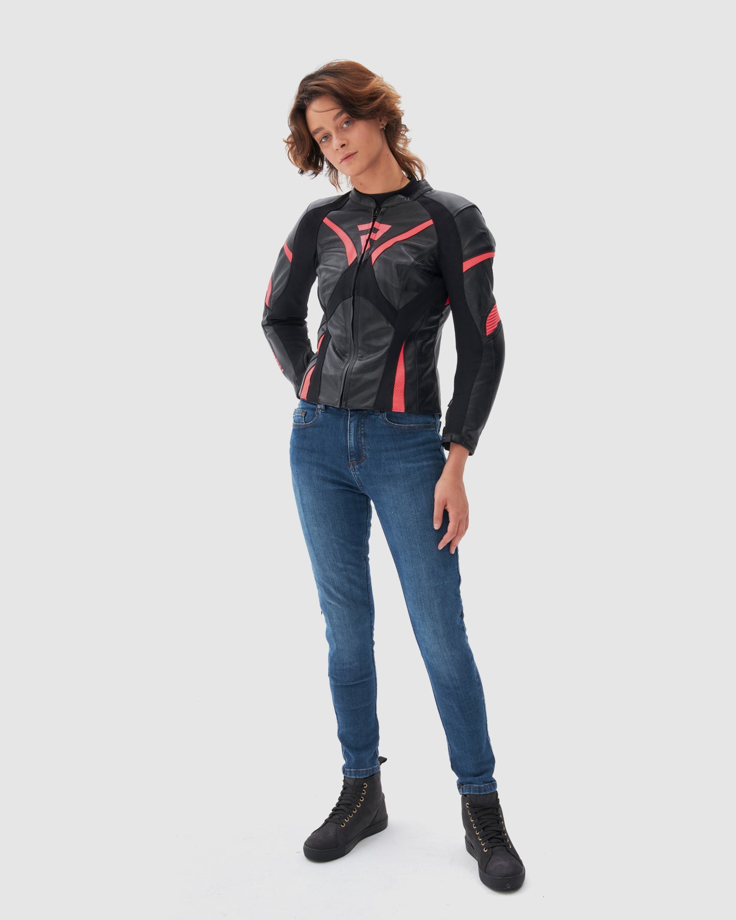 Rebel Women's Motorcycle Jacket Pink