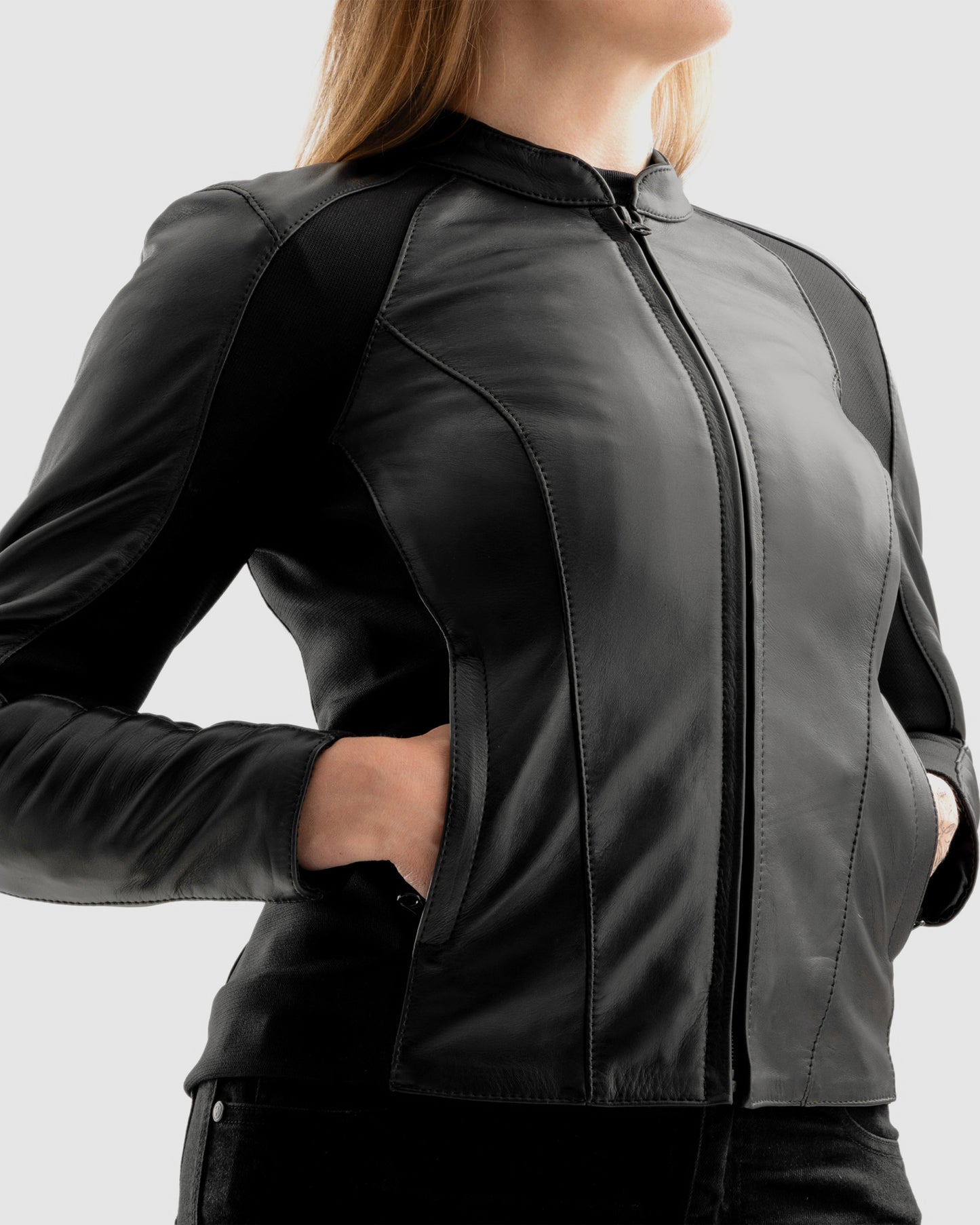 Siena Women's Motorcycle Jacket Black