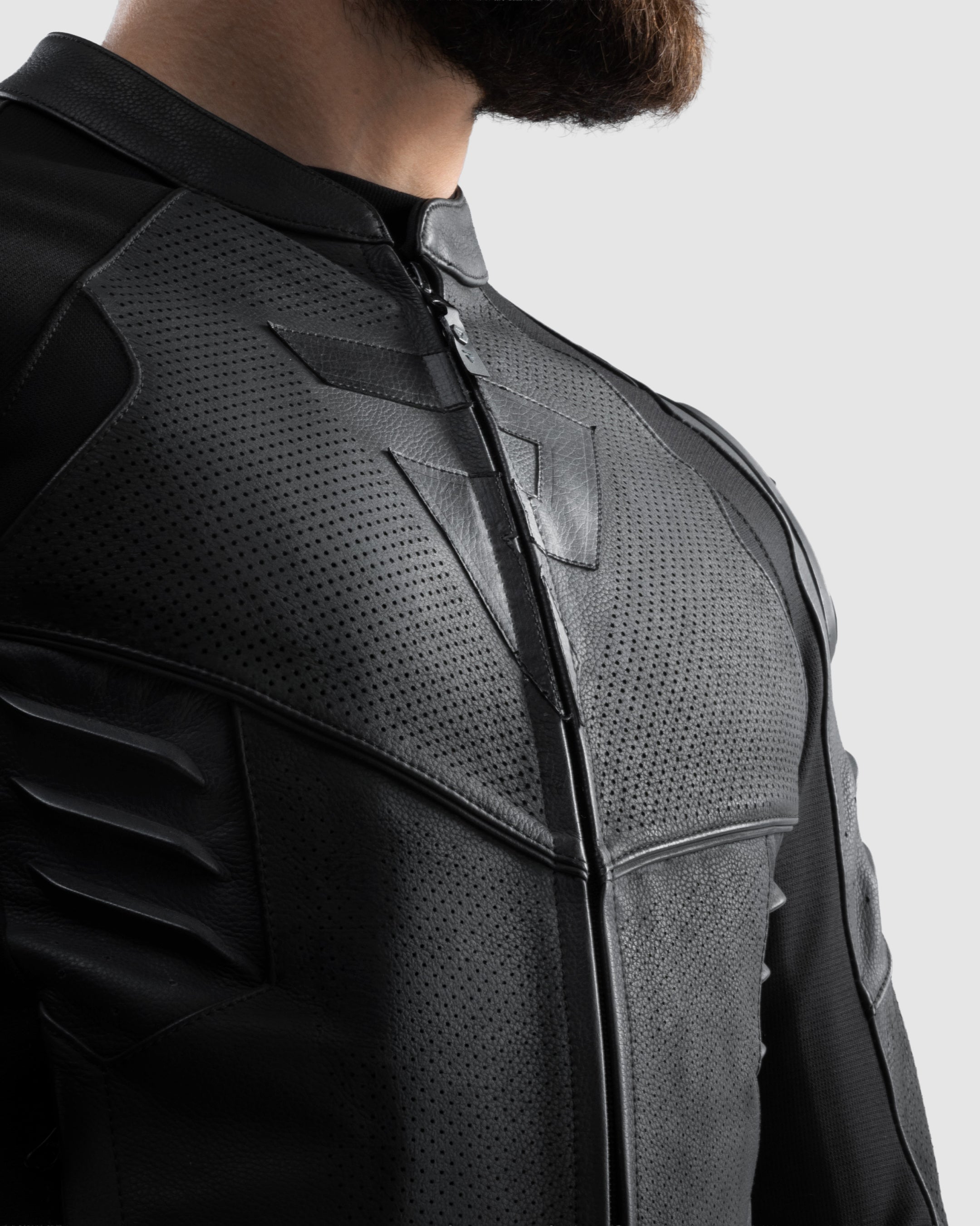 Vandal 2 Motorcycle Leather Jacket Black | Rebelhorn Official
