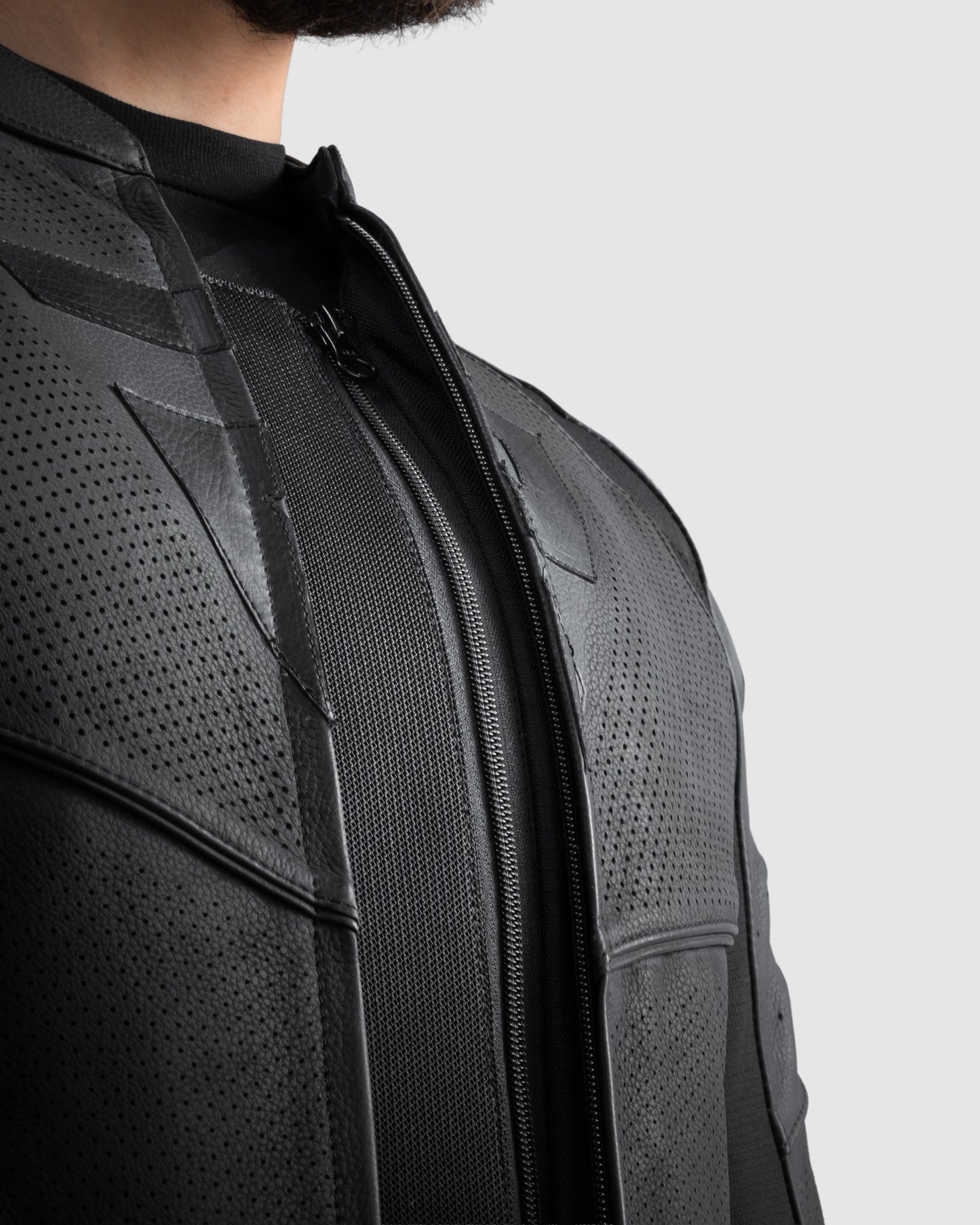 Vandal 2 Motorcycle Leather Jacket Black