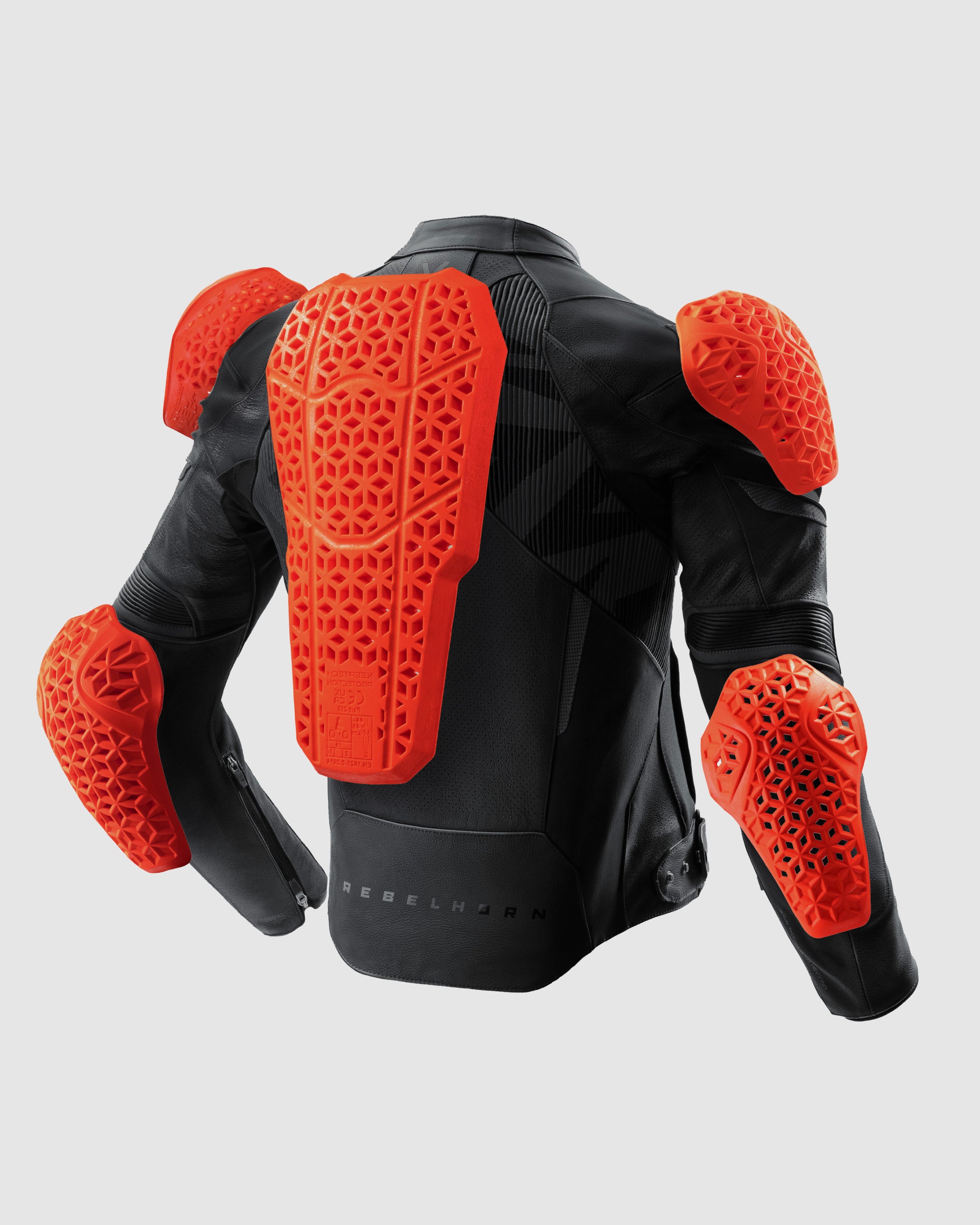 Vandal 2 Motorcycle Leather Jacket Black | Rebelhorn Official