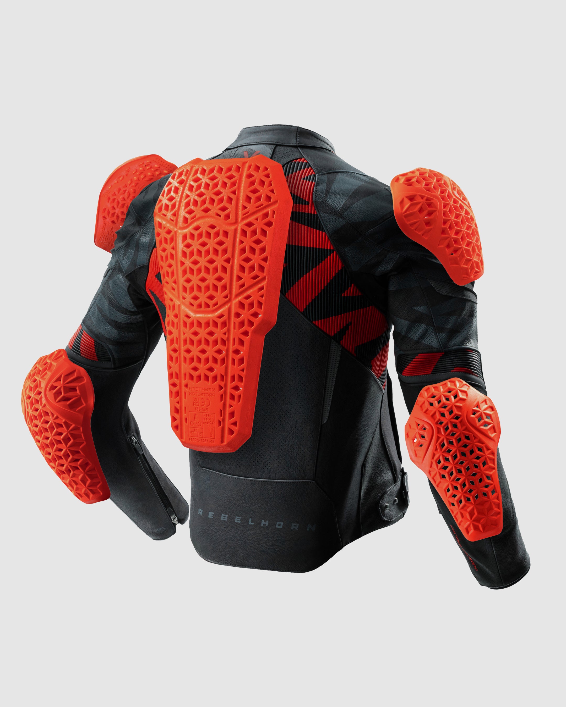 Vandal 2 Motorcycle Leather Jacket Red | Rebelhorn Official