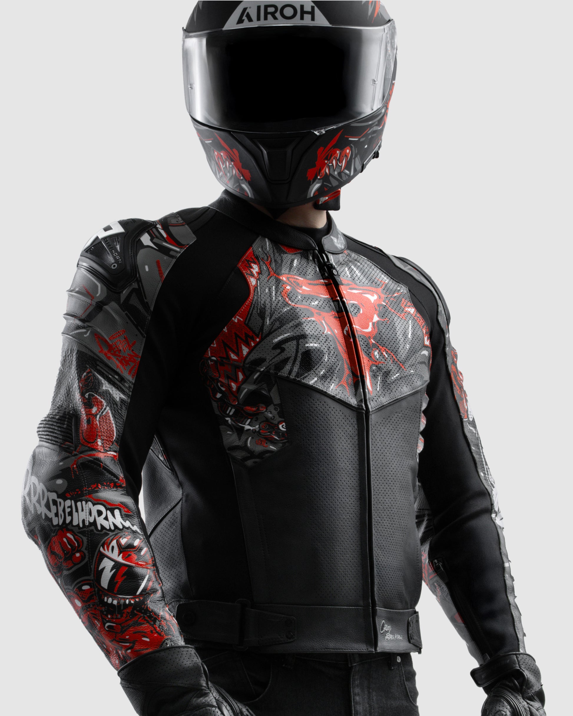Vandal 2 Urban Bundle: Leather Jacket & Helmet – Rebelhorn Official