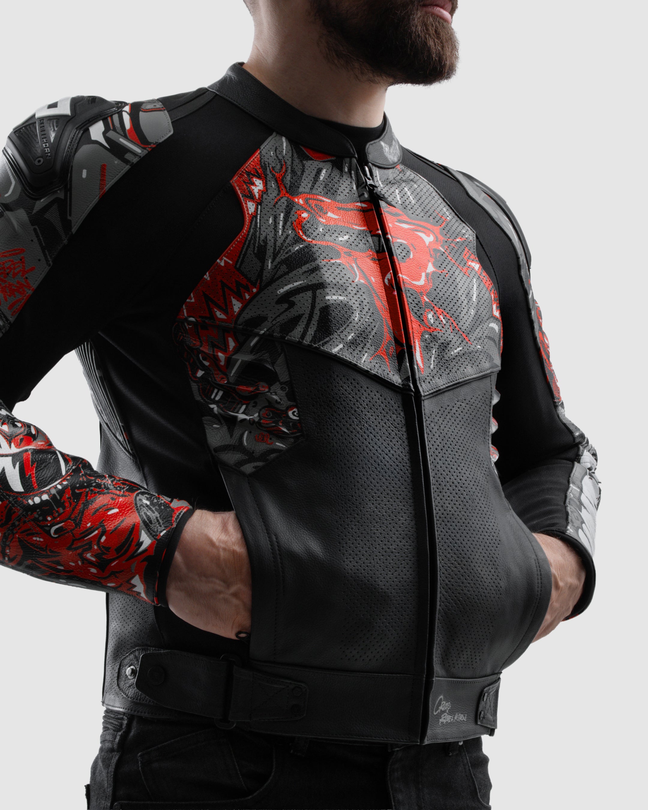 Vandal 2 Motorcycle Leather Jacket Cruze | Rebelhorn Official