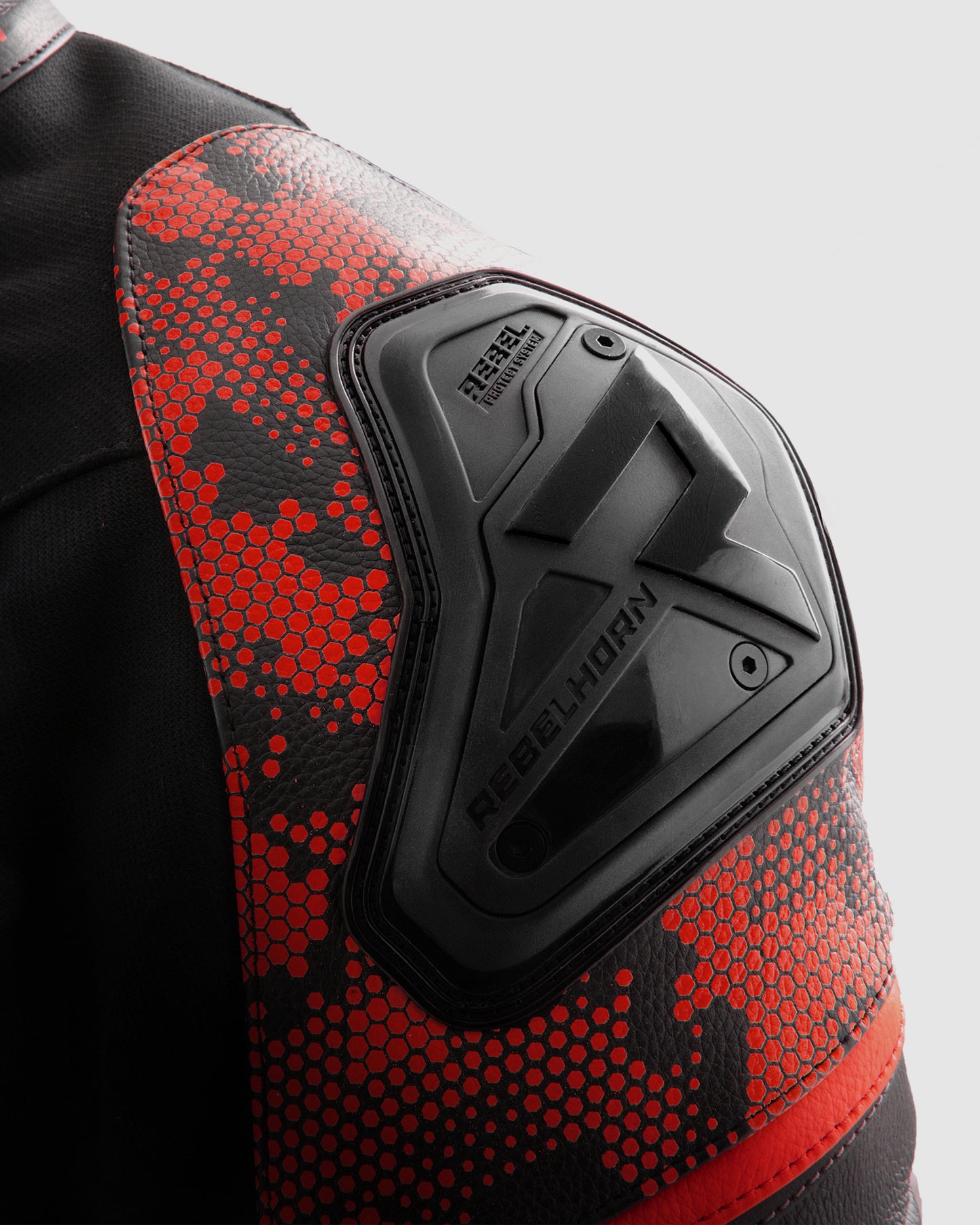 Veloce Leather Motorcycle Jacket Camo Red