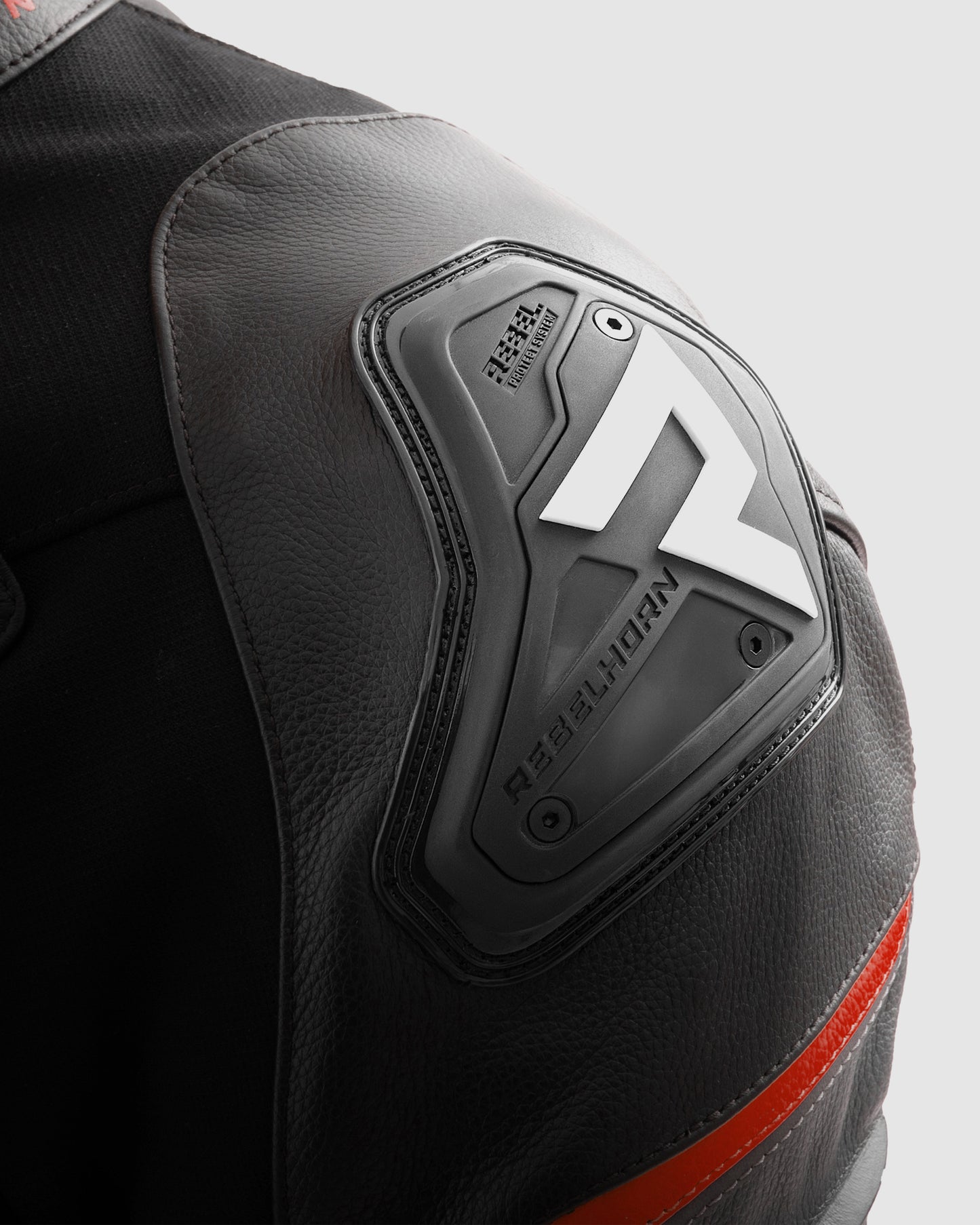 Veloce Leather Motorcycle Jacket Grey Red
