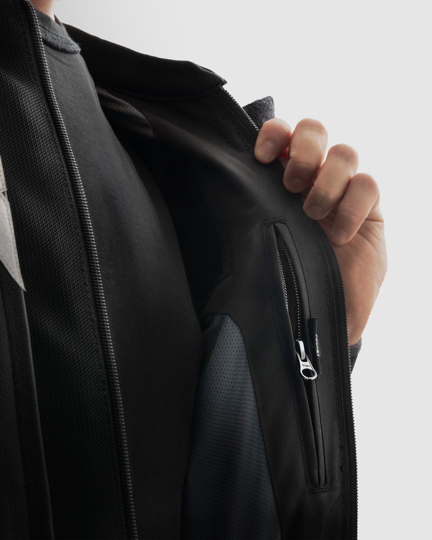 Veloce Leather Motorcycle Jacket Black White