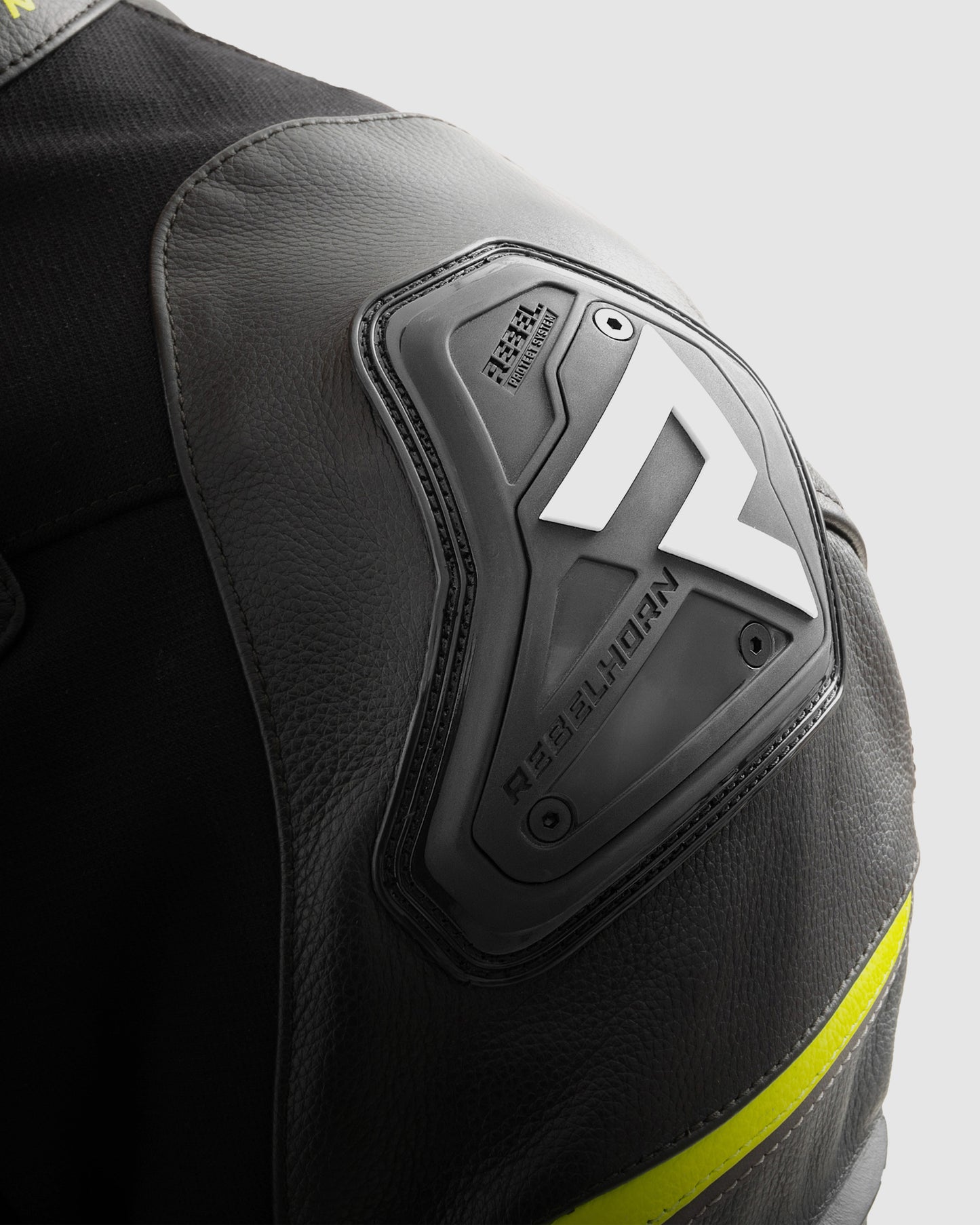 Veloce Leather Motorcycle Jacket Fluo Yellow