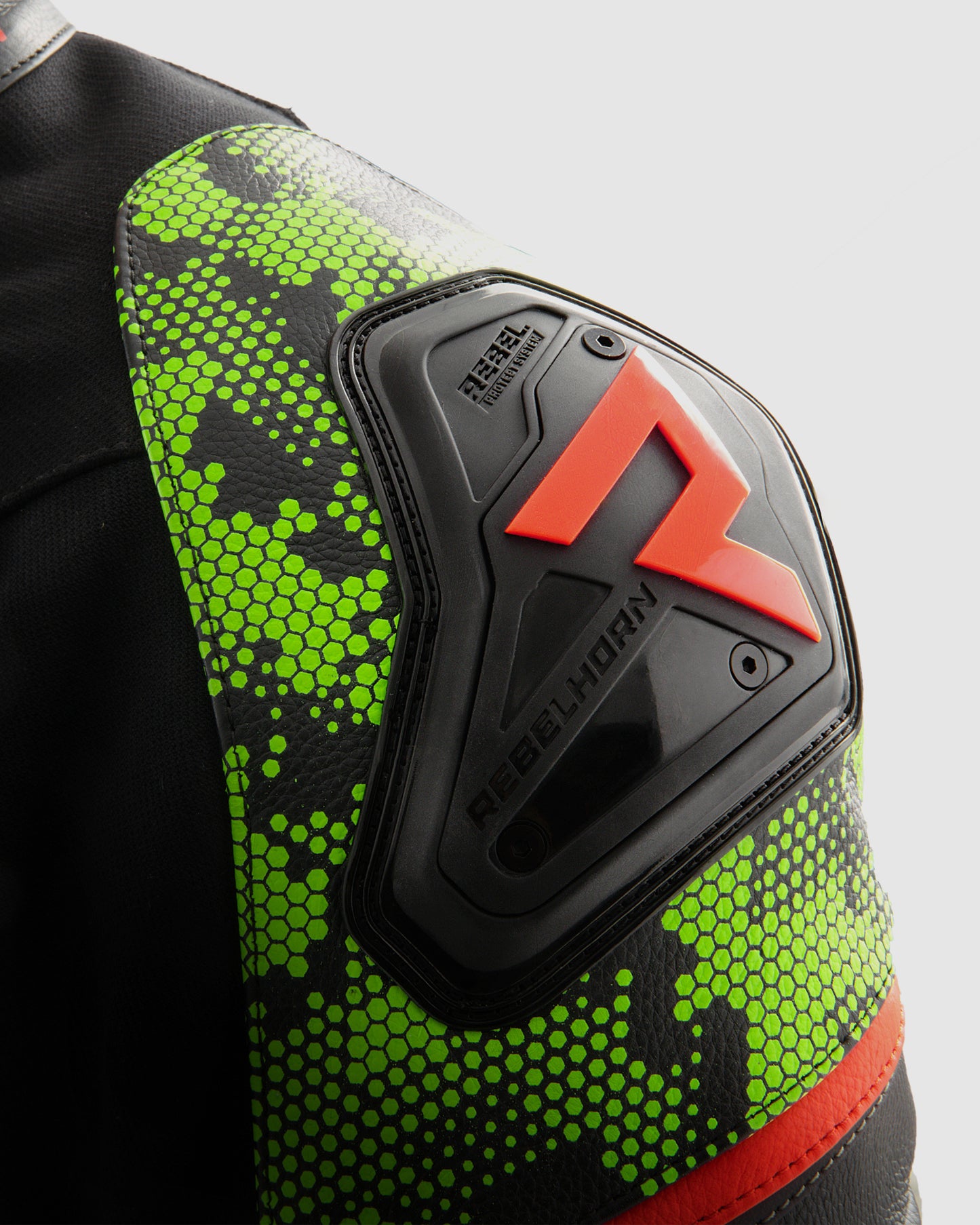 Veloce Leather Motorcycle Jacket Camo Green