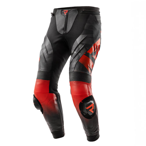 Inferno Motorcycle Pants Black / Fluo Red